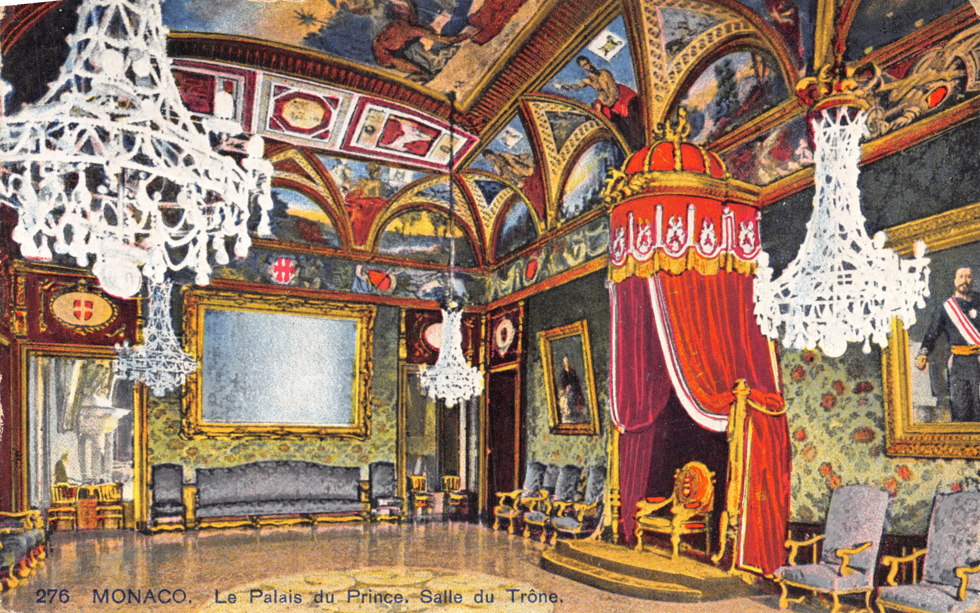 Mónaco, Palacio del Príncipe. Sala del Trono — editor 'La Côte d'Azur'