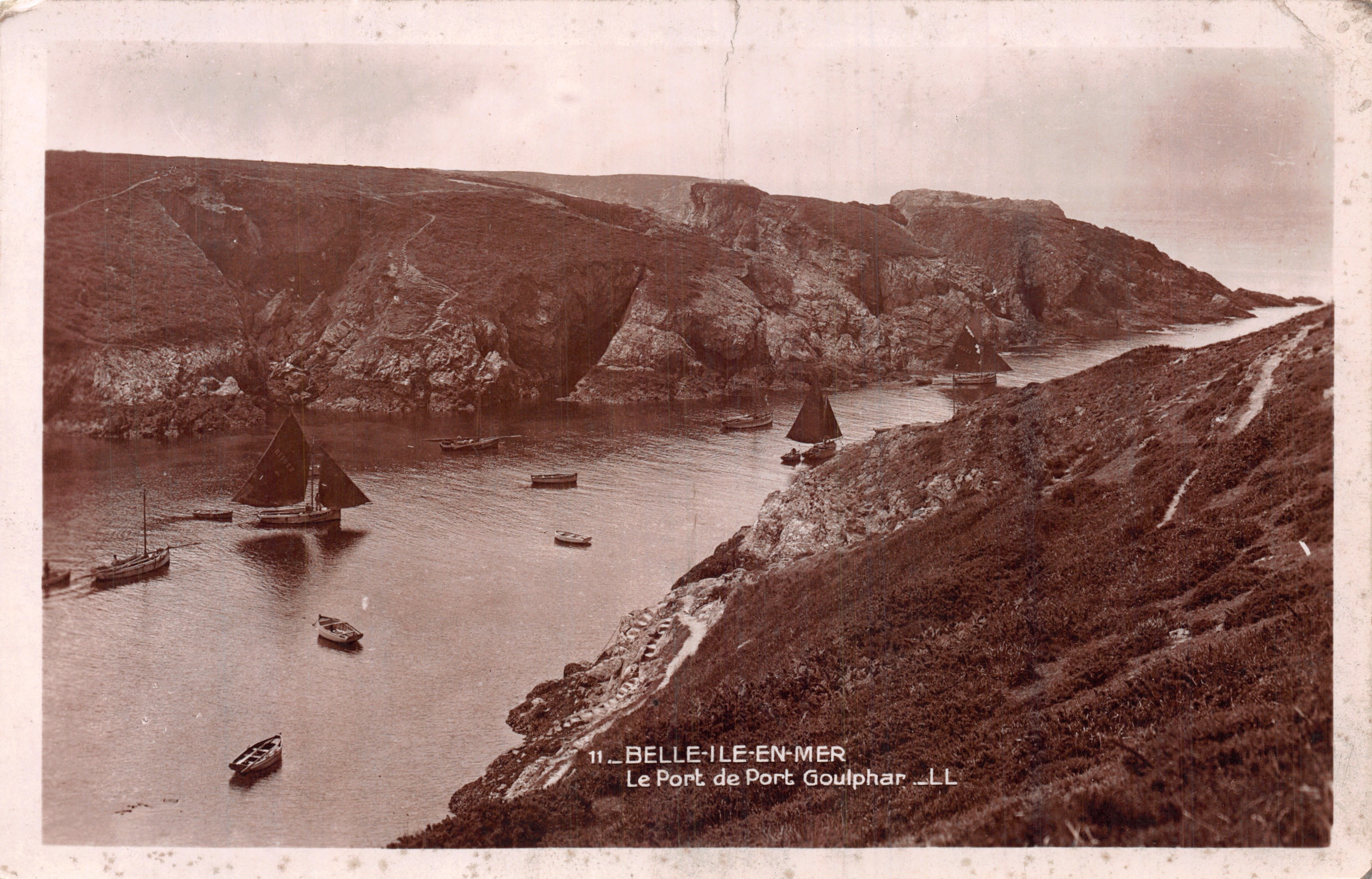 Belle-Île-en-Mer — Port w Port-Goulphar — wydawca «Real-Photo» C.A.P. Strasbourg