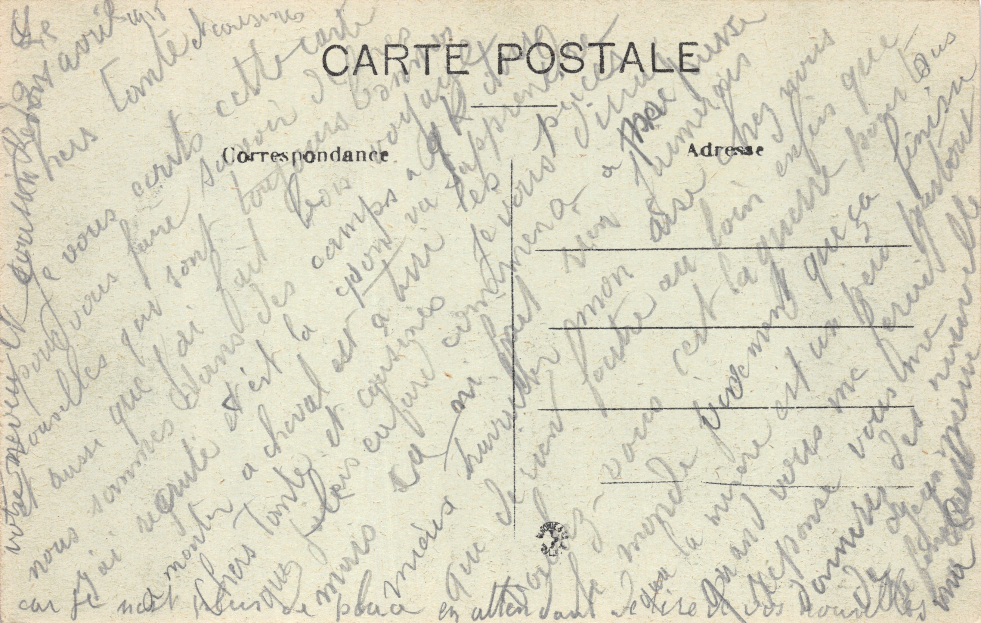 Camp de la Braconne — Vista general — Lib. Barraud, Angoulême — Reverso