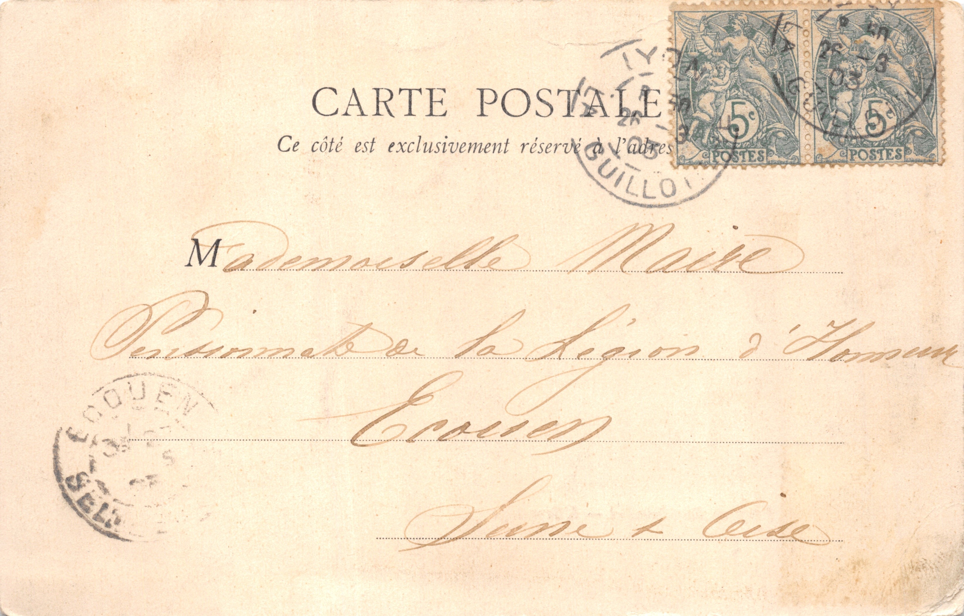 Parc de Rambouillet — Het eremitaergebouw — B.F. PARIS — Achterkant