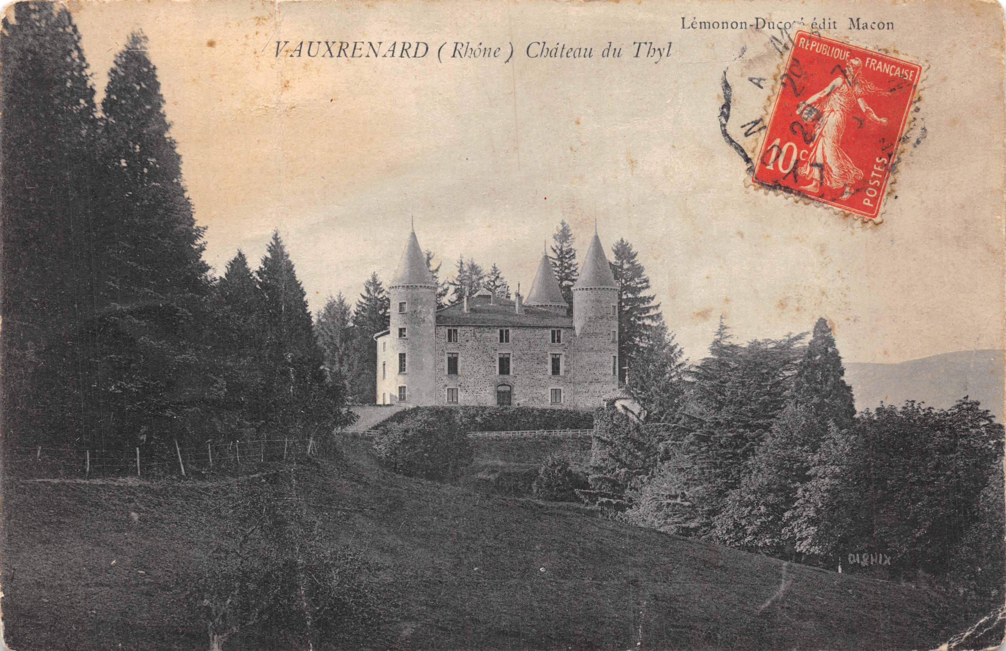 Vauxrenard (Rhône) — Château du Thyl — Lémonon-Ducoin uitgever Macon