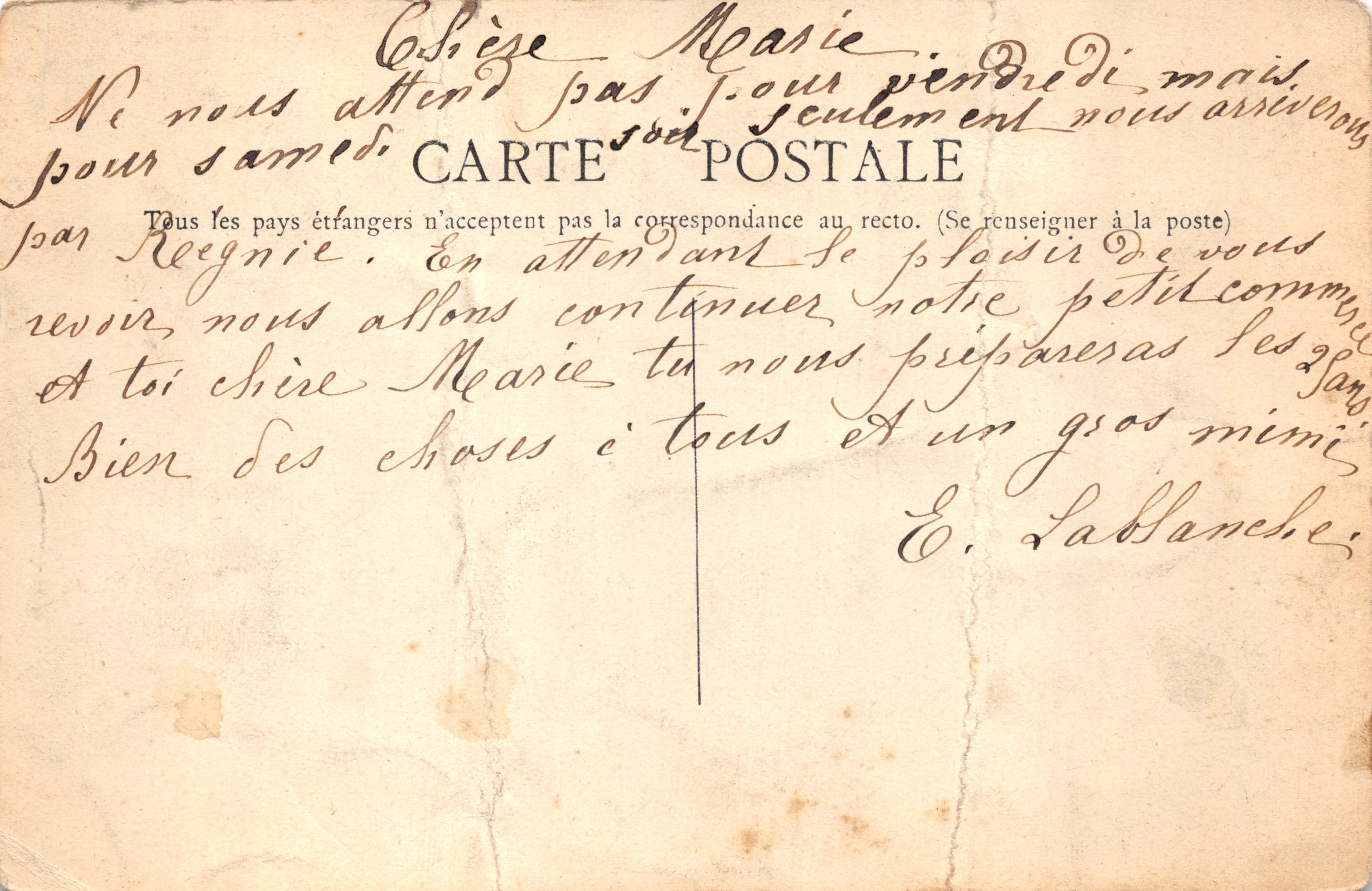 Vauxrenard (Rhône) — Château du Thyl — Lémonon-Ducoin uitgever Macon — Achterkant