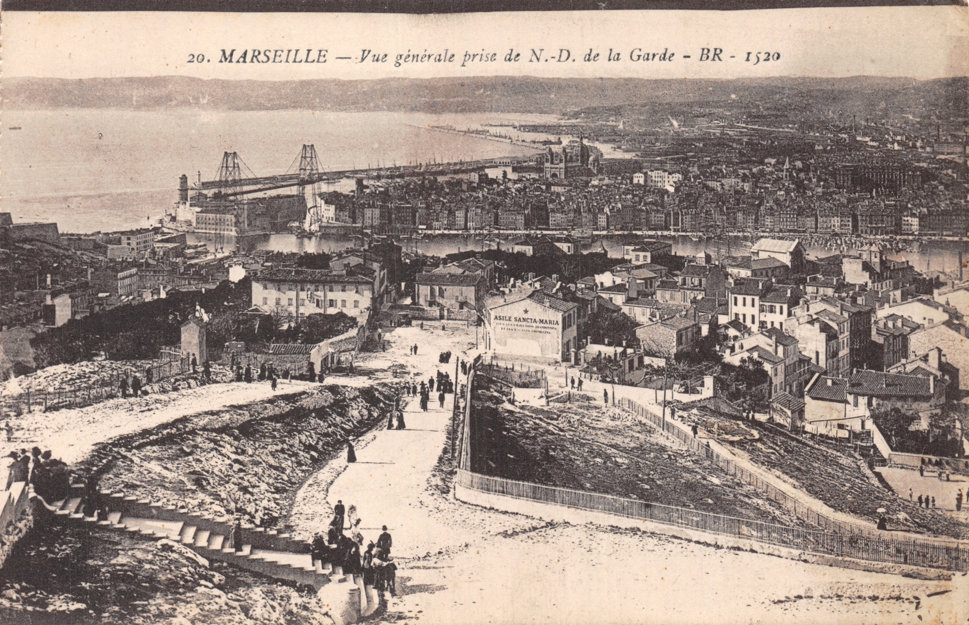 Marseille — Algemene uitzicht vanaf N.-D. de la Garde — BR - 1520