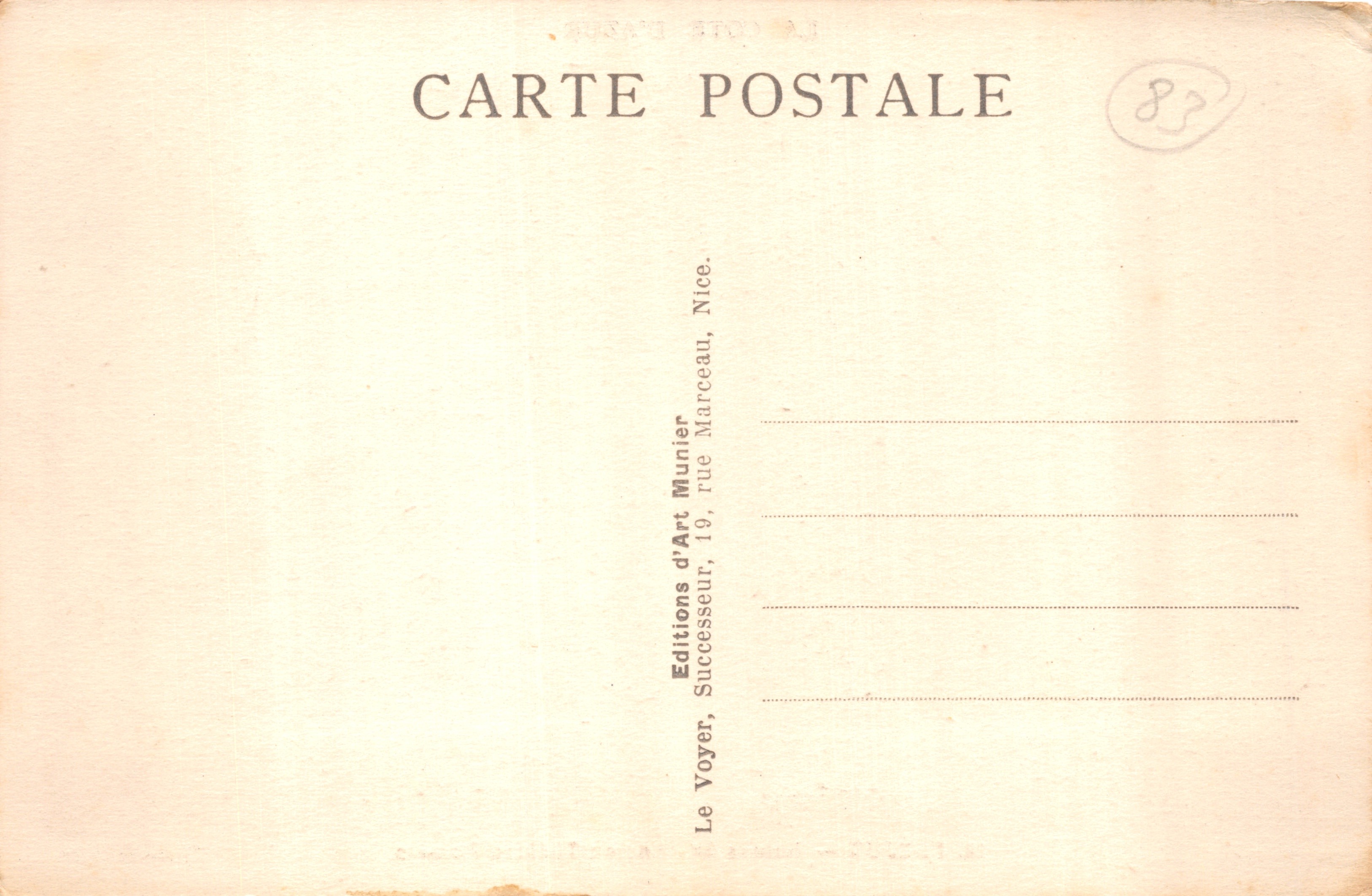 Fréjus — Ruïnes van het Oude Romeinse Theater — Foto Munier, n°15 — Achterkant