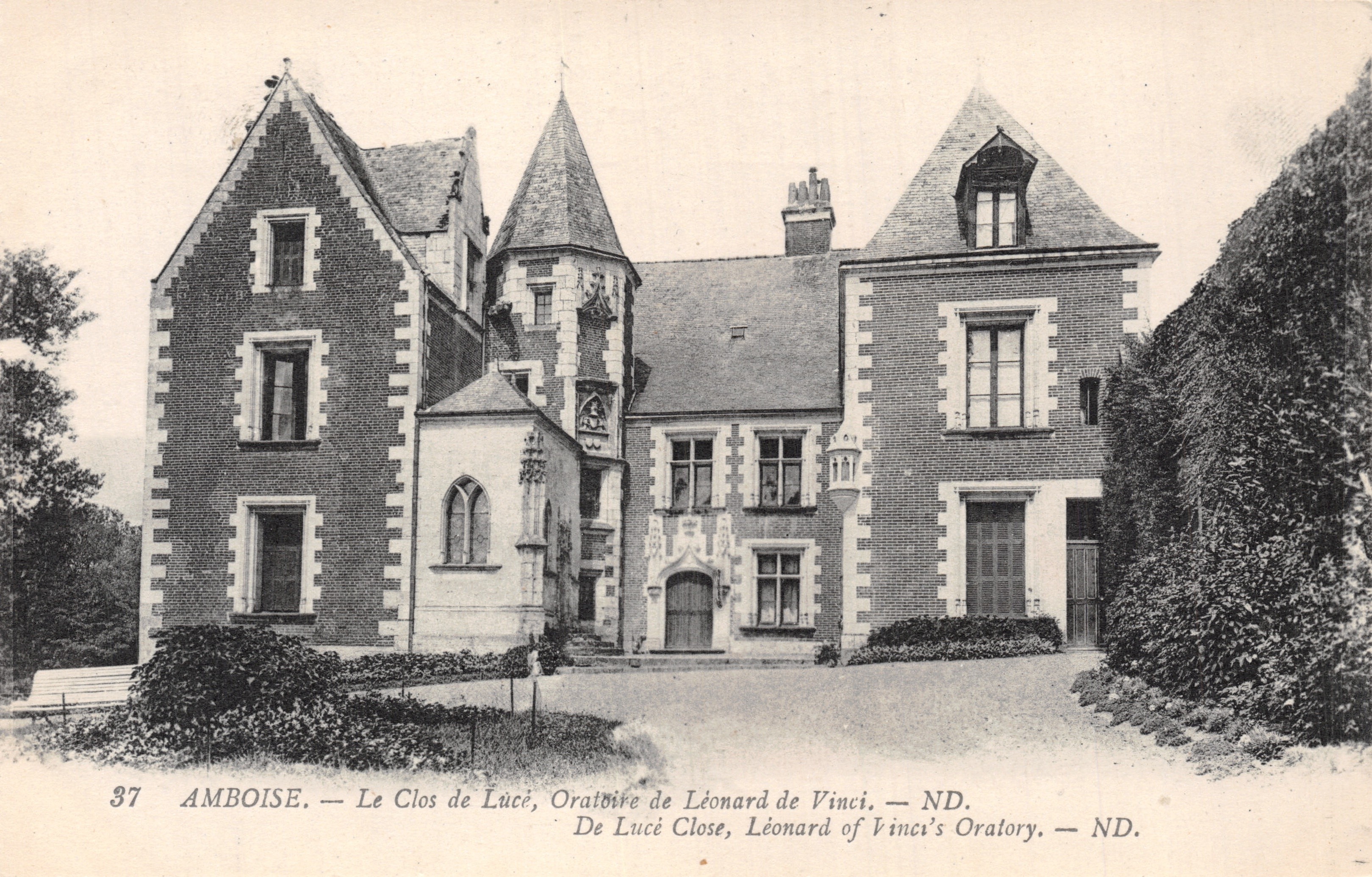 Amboise — Il Clos de Lucé, Oratorio di Leonardo da Vinci — editore STAMPATO SULLA CARTA n°37