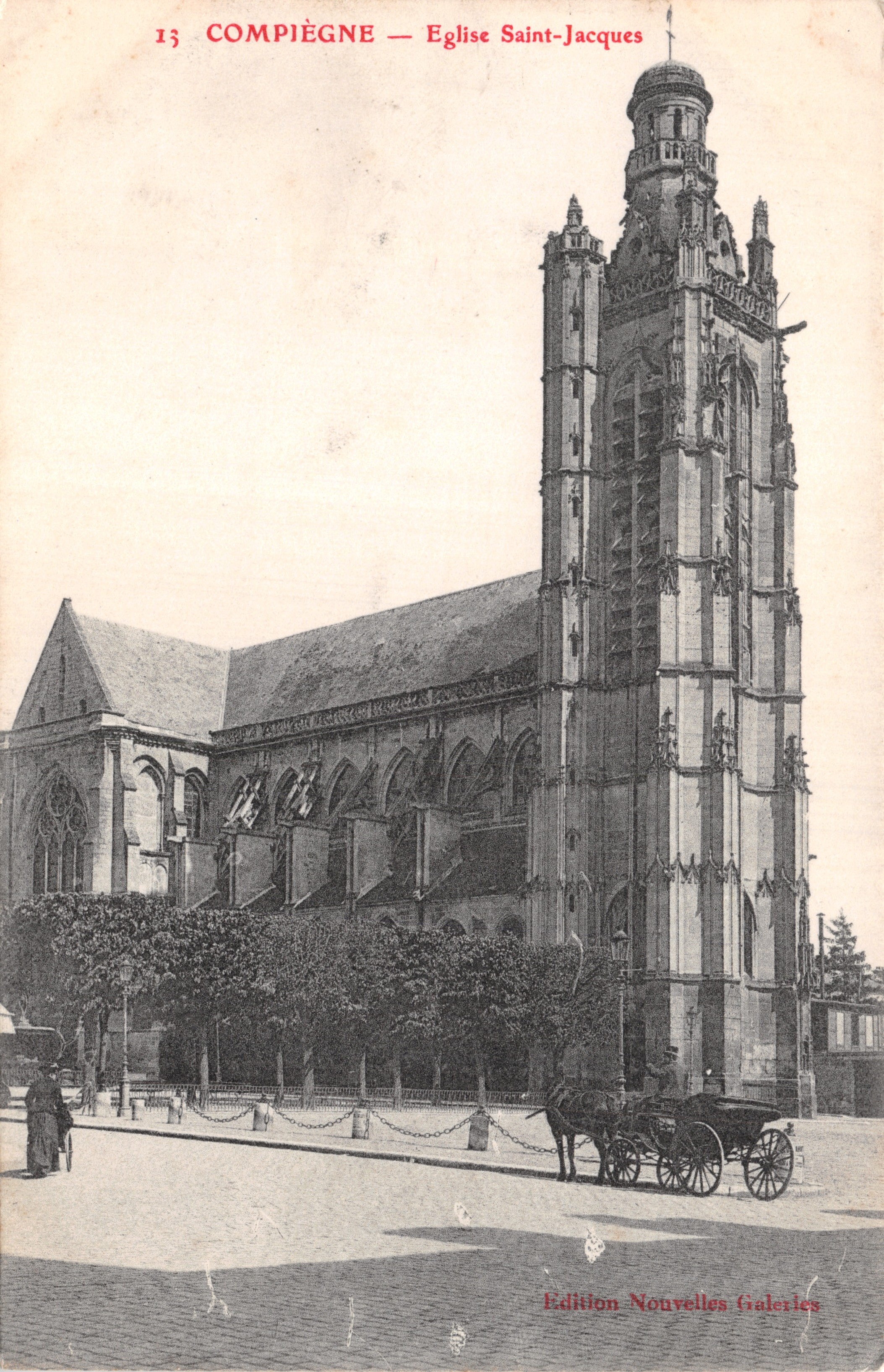 Compiègne — Chiesa di Saint-Jacques — Edition Nouvelles Galeries