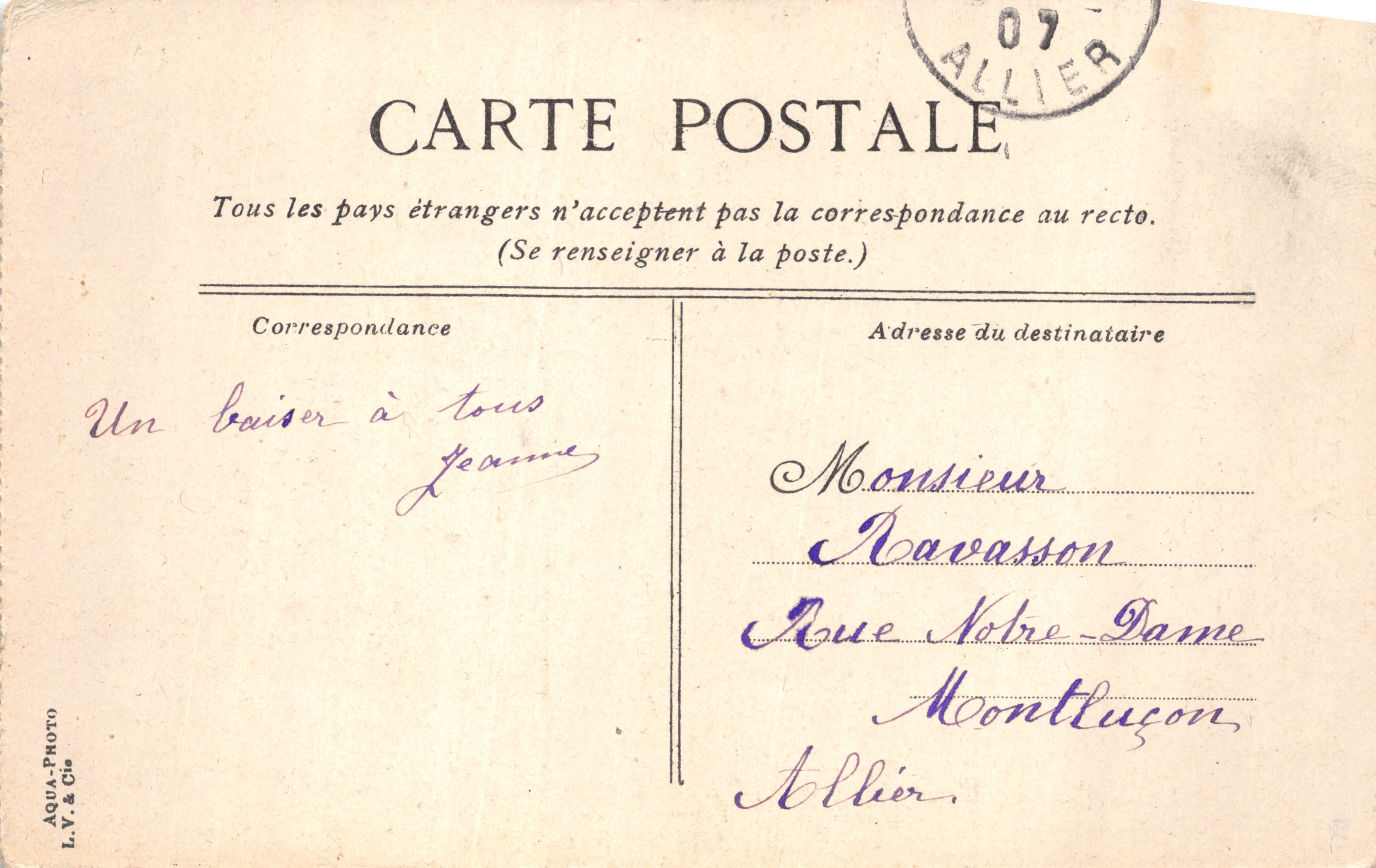 Lille — De poort van Parijs — uitgever L.V. & Cie, n°28 — Achterkant