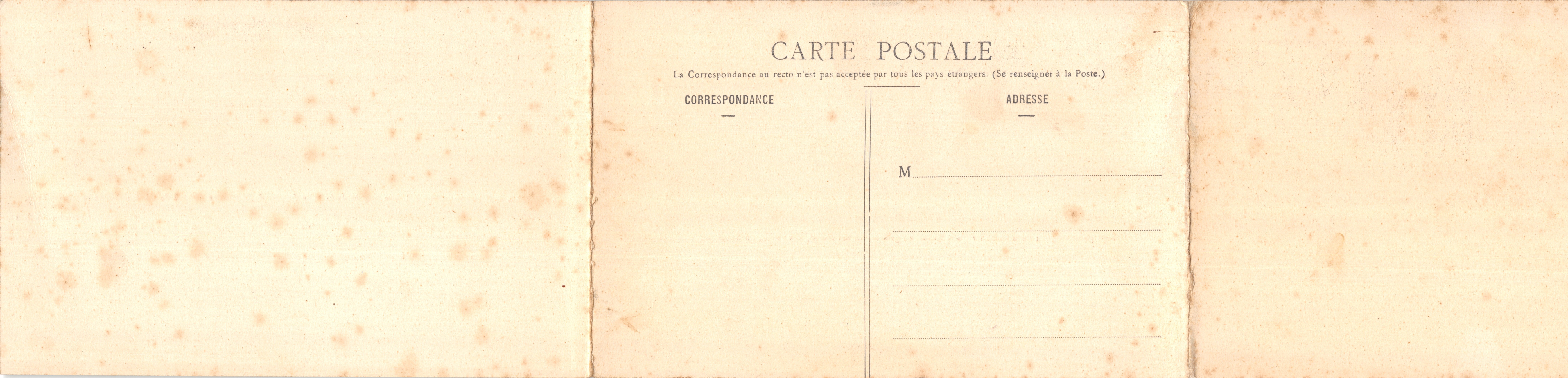 Carte triple Pietre murale de l'ancienne Abbaye de la Chaise-Dieu — Scènes de la vie monastique — Éditeur : Paris, St. Grégoire — Rewers