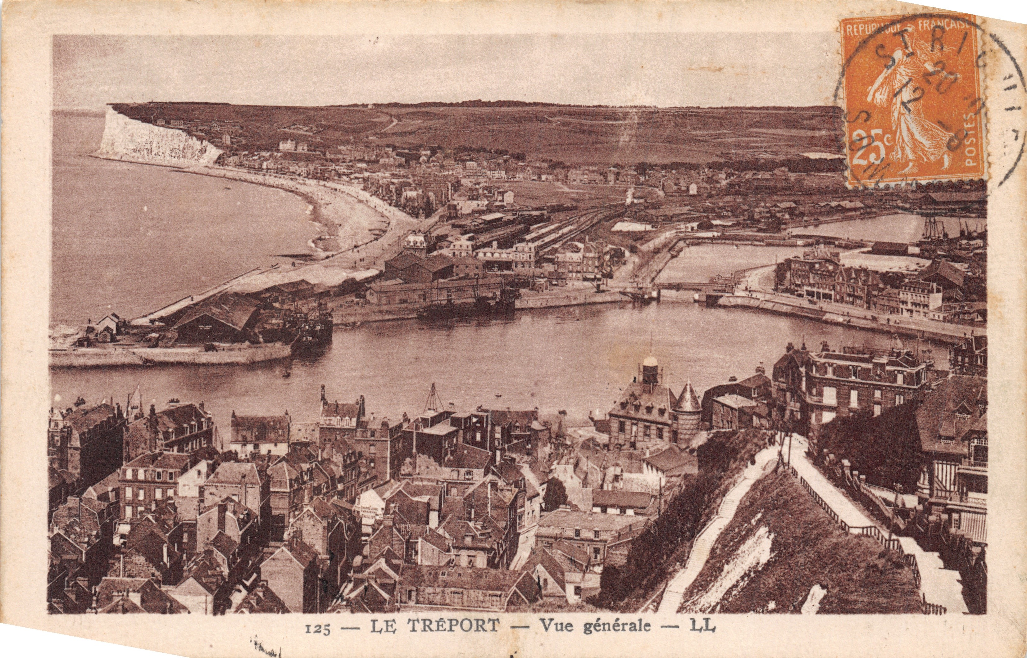 Le Tréport — Algemene uitzicht — LL — n°125 — uitgever LL
