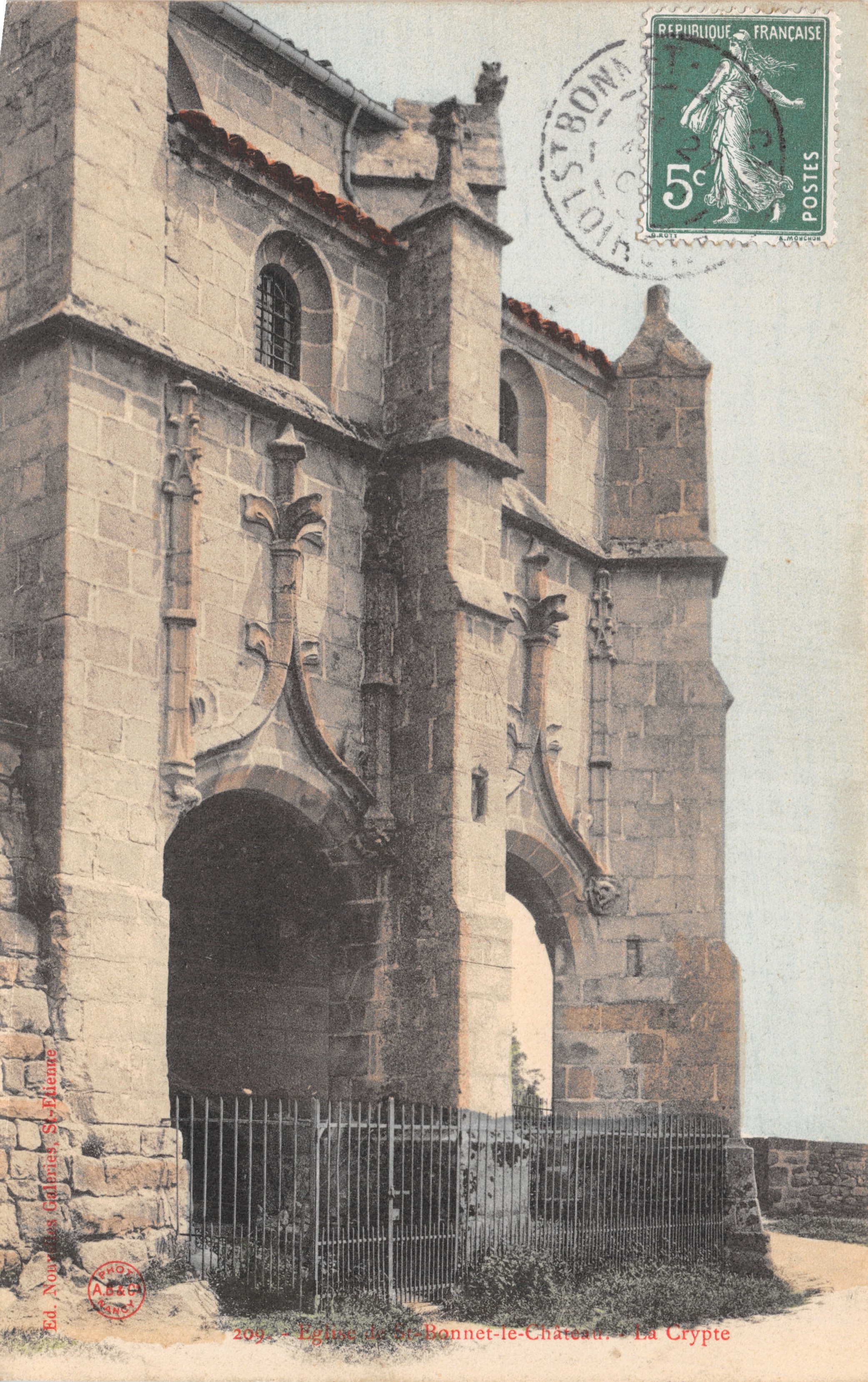 Iglesia de St-Bonnet-le-Château — La Cripta — Edición Nouvelles Éditions, St-Hilaire