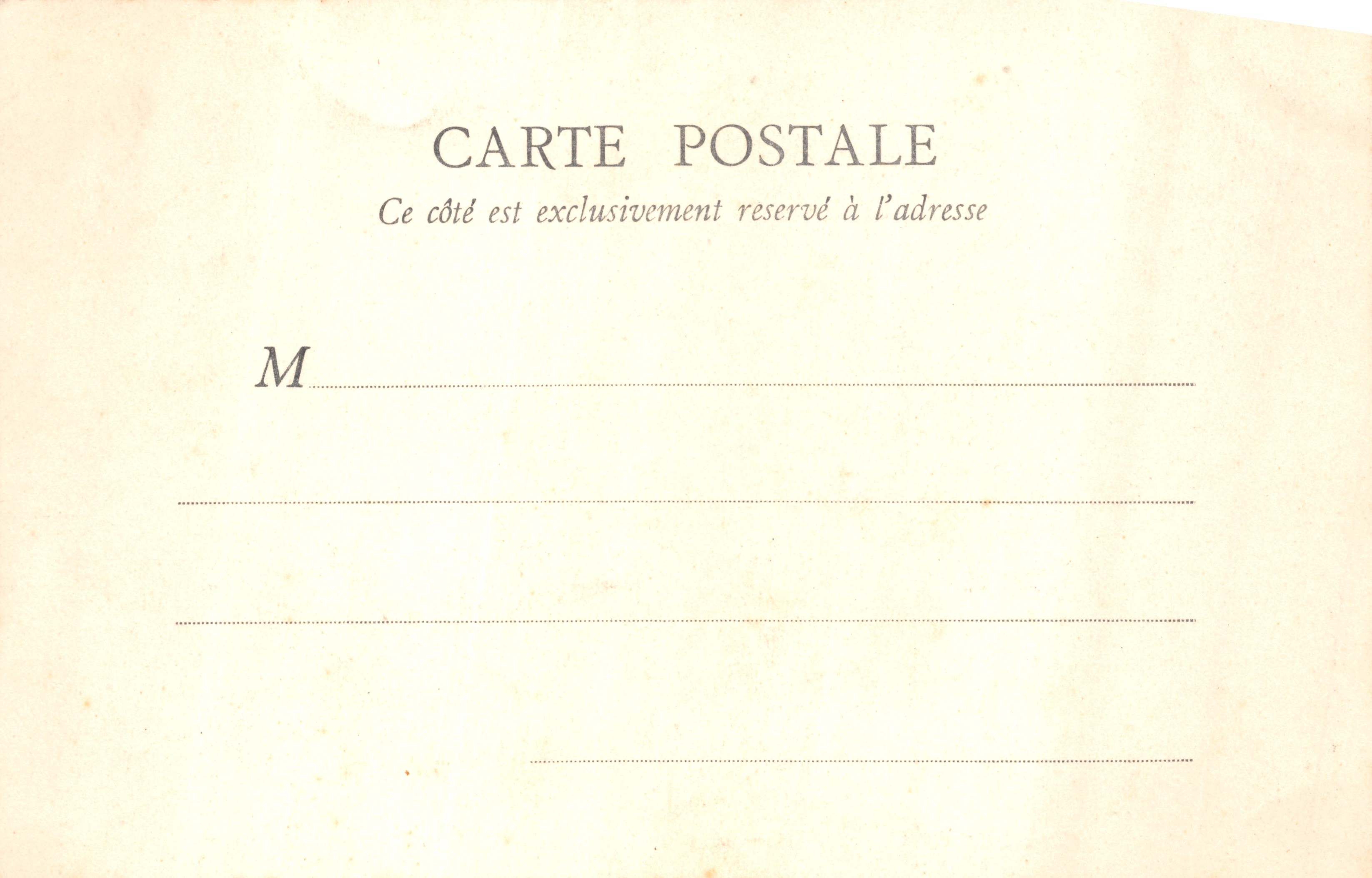 Castillo de Chantilly — Apartamentos de los Condé — Antichambre — B. F. PARIS — Reverso