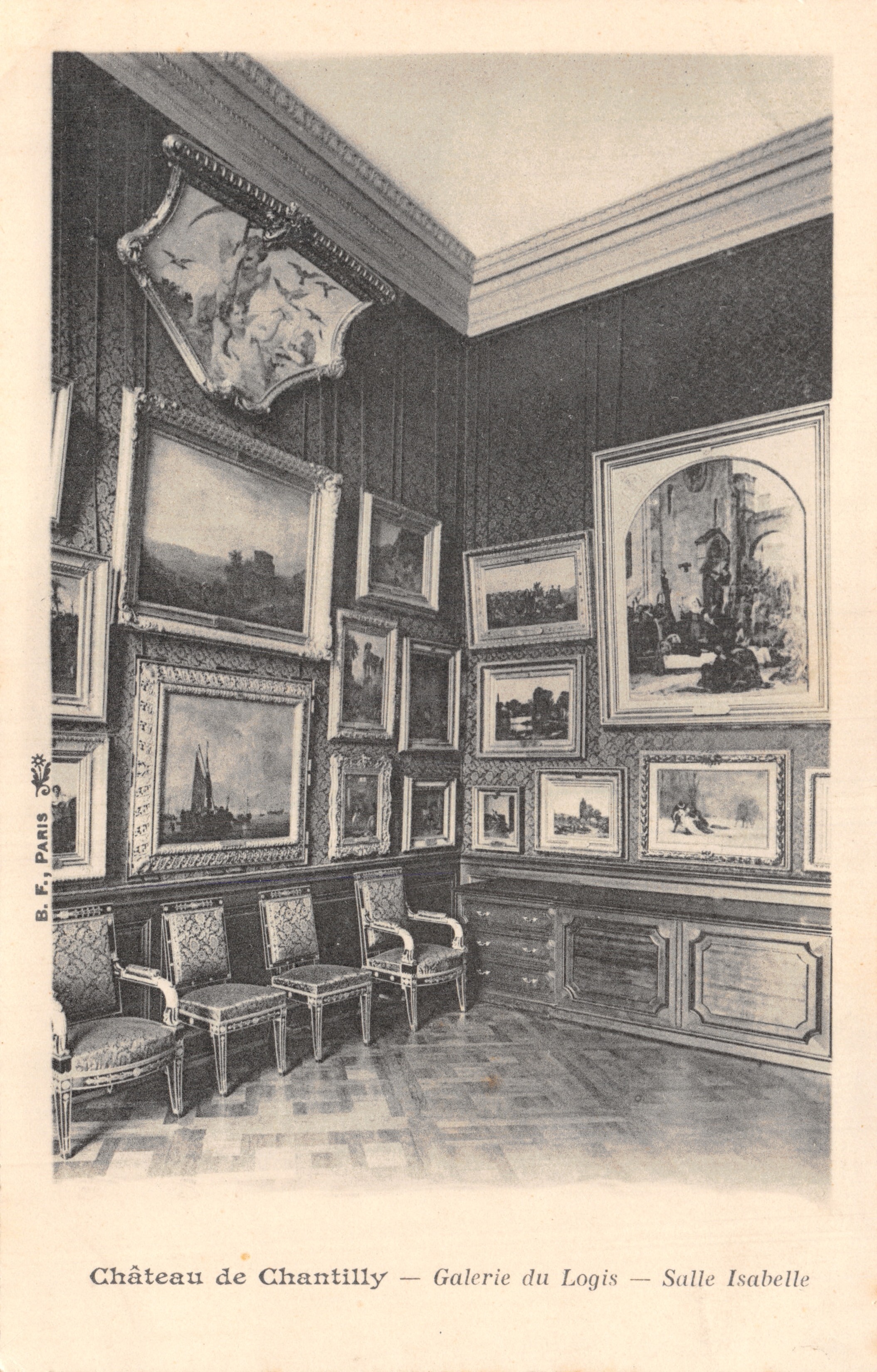 Castillo de Chantilly — Galería del Logis — Sala Isabelle — B.F. Paris 9