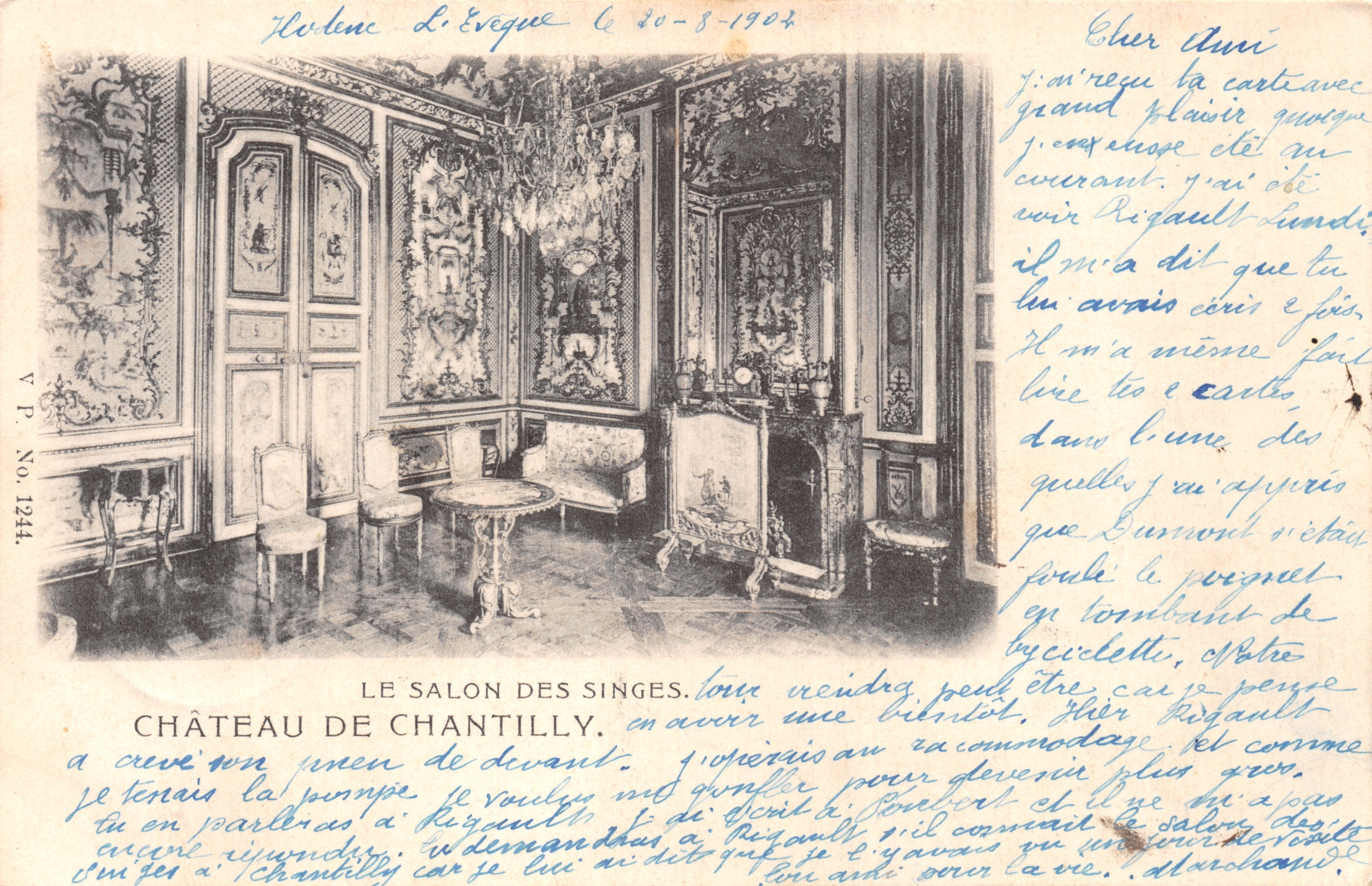 Salon Małp — Zamek Chantilly — V.P. Nr 1244
