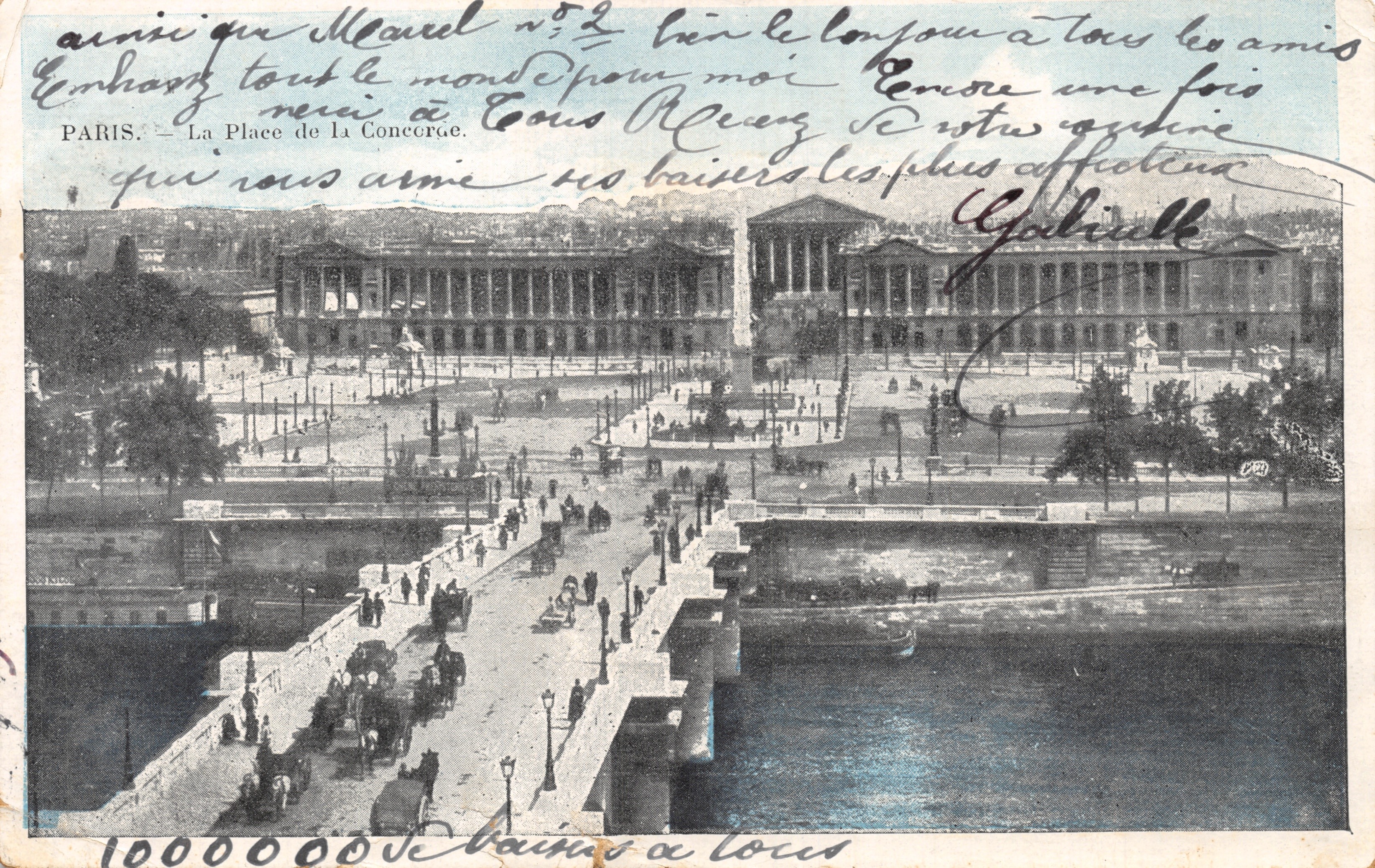 Parijs — De Place de la Concorde — uitgever niet zichtbaar