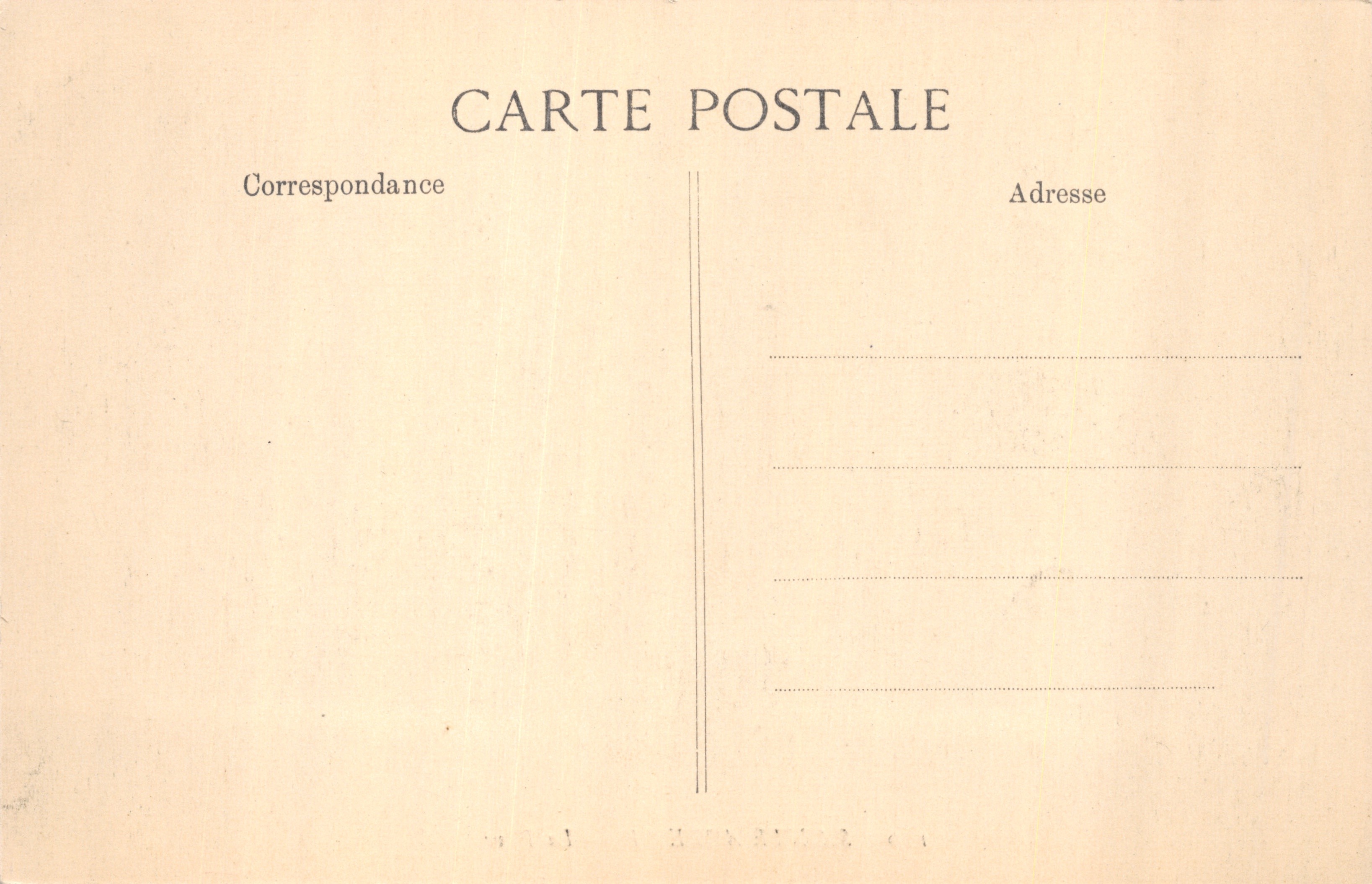 Sainte-Adresse — La Heve — Ansicht der Küste mit Weg und Haus — Rückseite