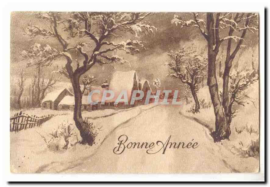 CPA Fantaisie Bonne annee