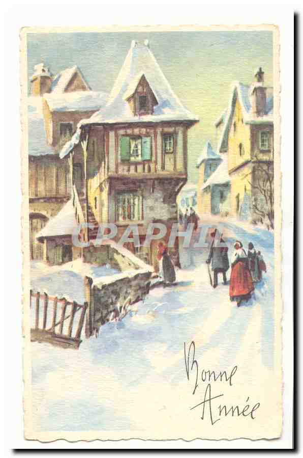 CPA Fantaisie Bonne annee