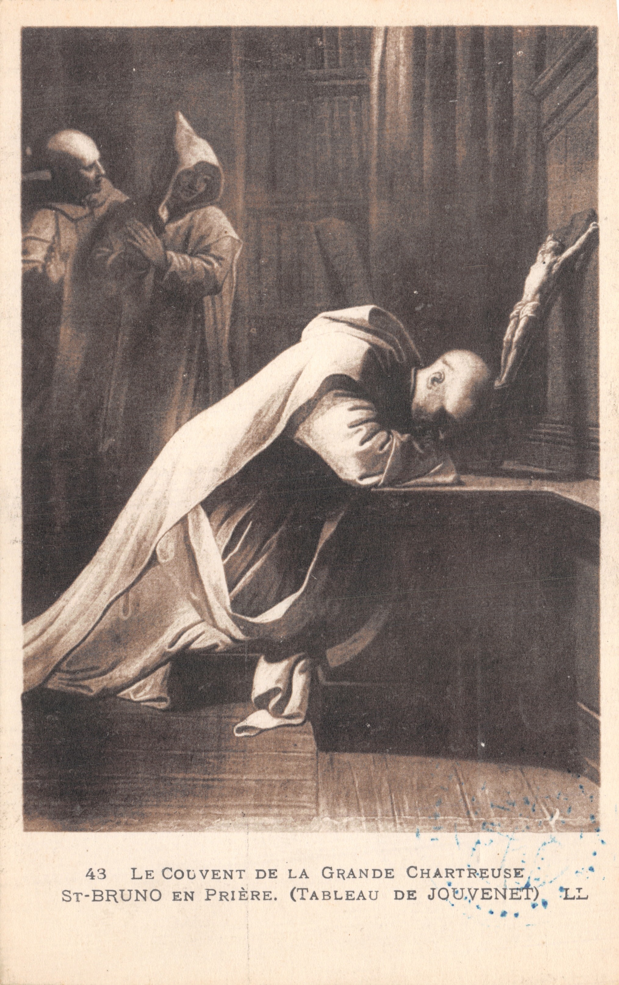 St-Bruno en oración — pintura de Jouvenet — editor LL