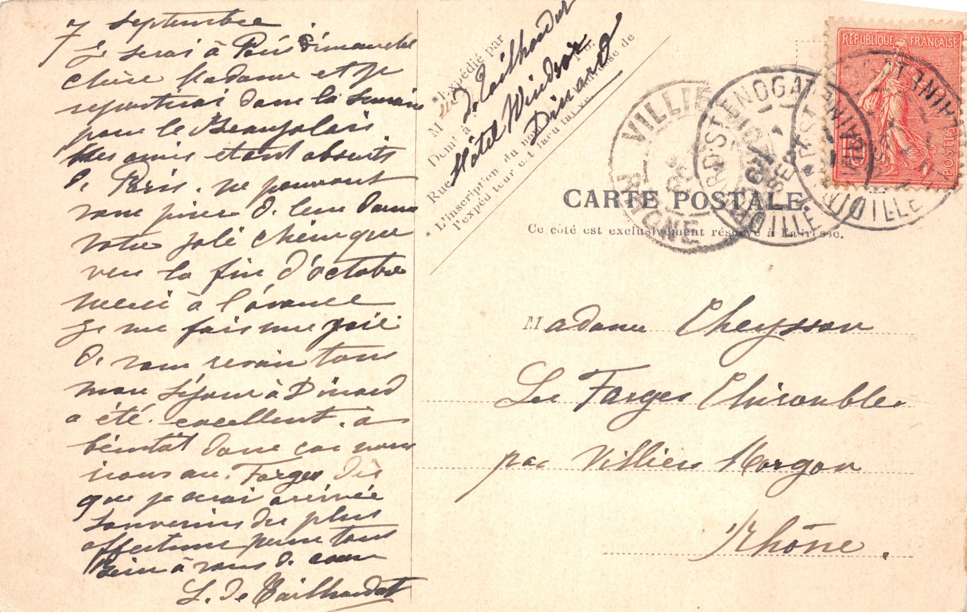 Dinan — Il Castello della Duchessa Anna (Prigione) — V.P. Paris, N. 4 — Verso