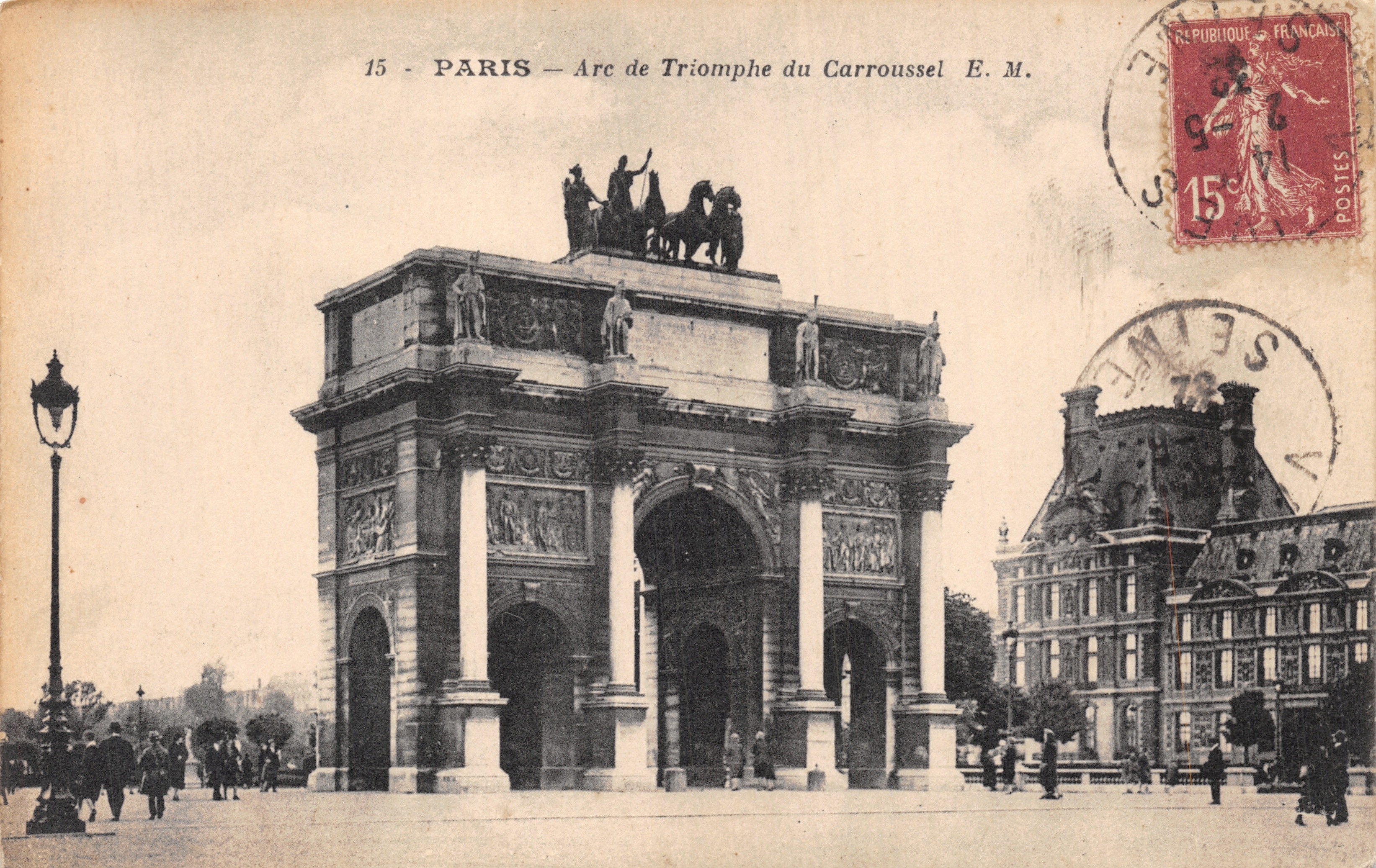 Parijs — Arc de Triomphe du Carrousel — E.M. nr. 15