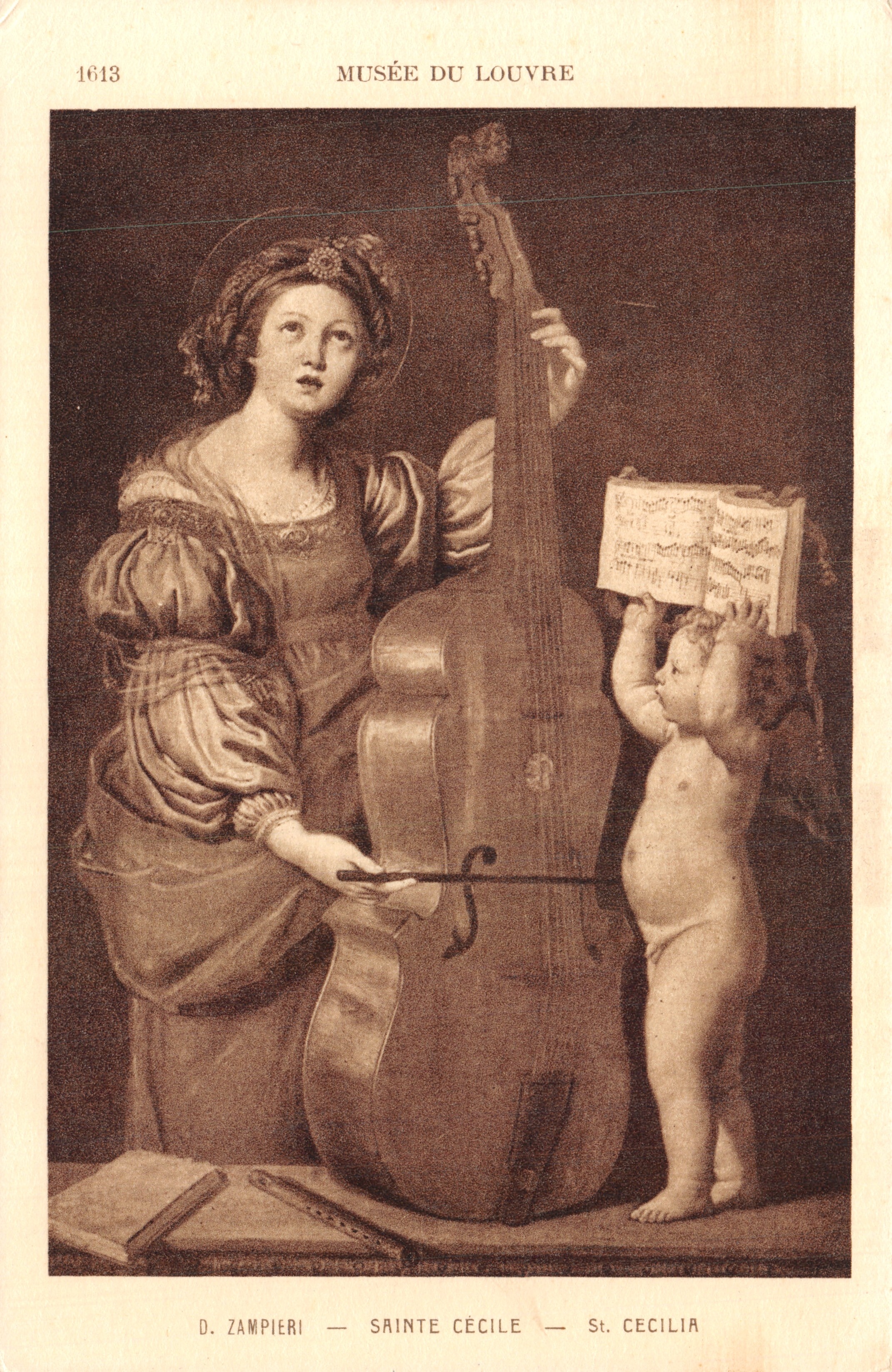 Santa Cecilia — Museo del Louvre — D. Zampieri — n° 1613