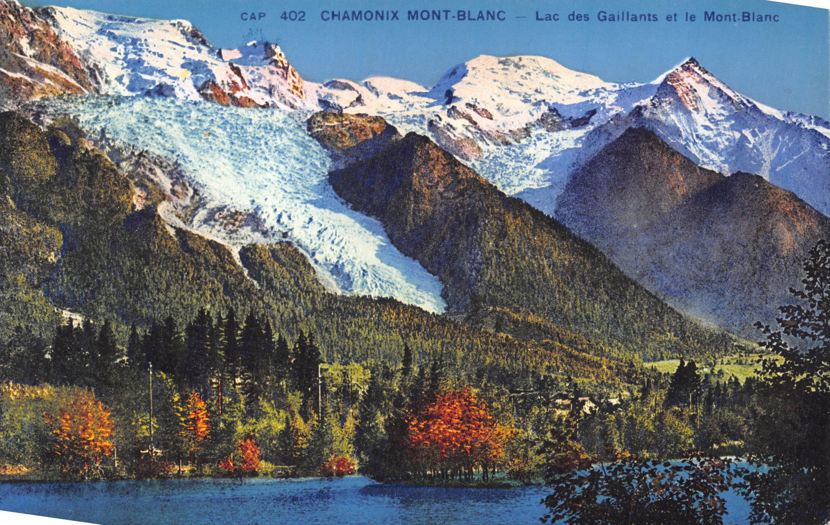 Chamonix Mont-Blanc — Lago dei Gaillants e il Mont-Blanc — CAP 402