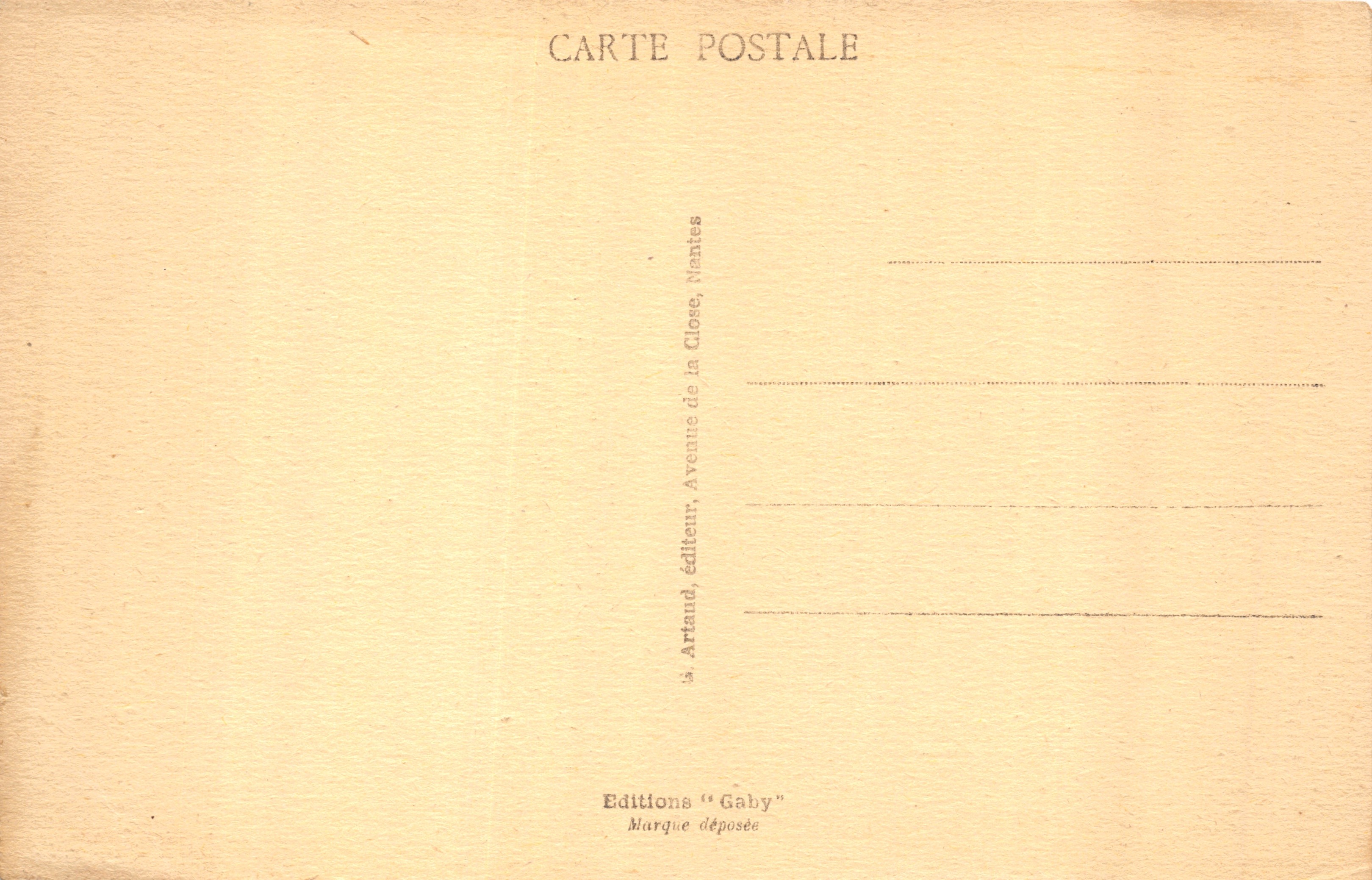 Dieppe — De Villas van Bas Fort-Blanc — Uitgave Gaby, Nantes — Achterkant