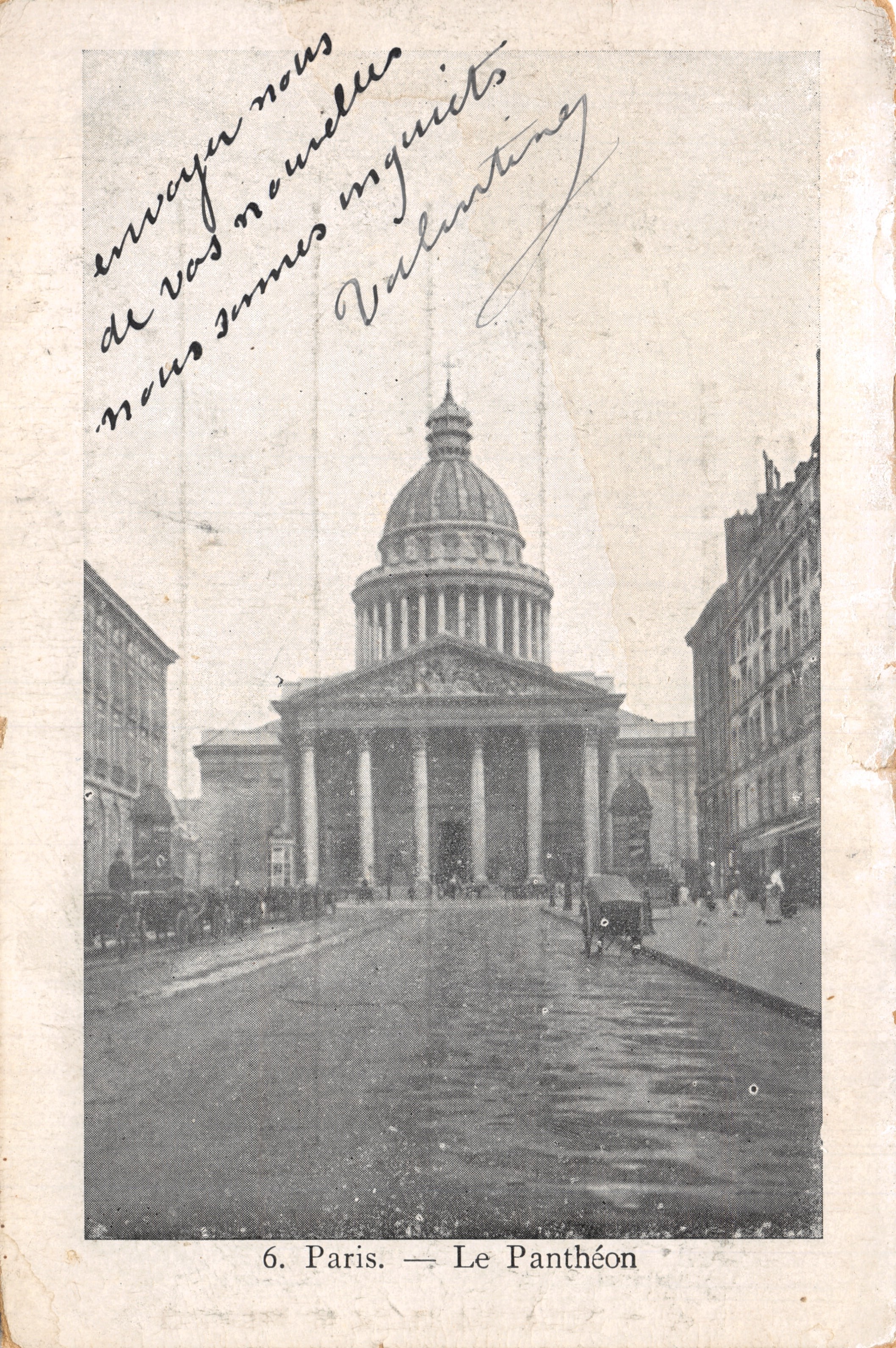 Parigi — Vista del Pantheon — Editore Valanting, n. 6