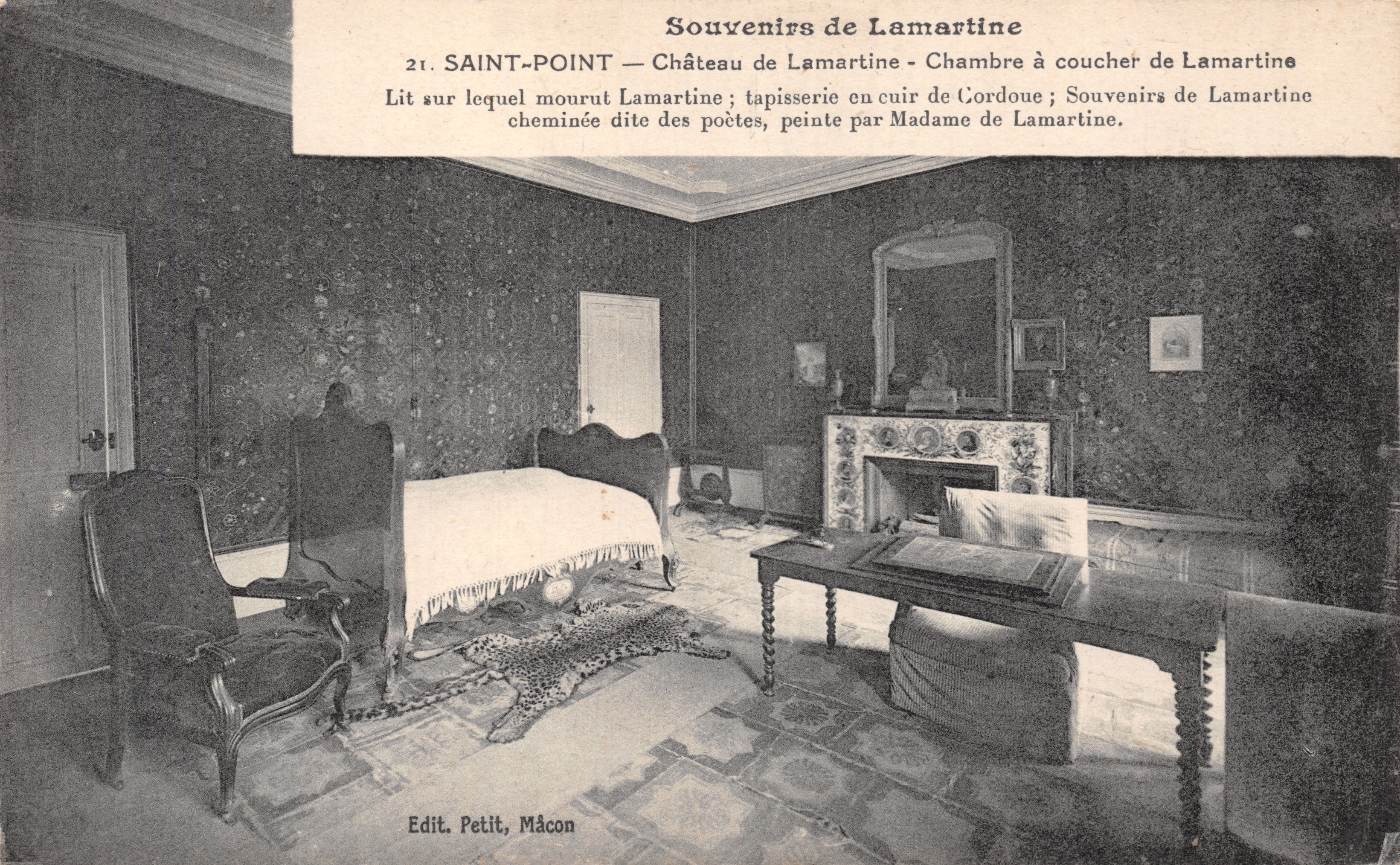 Saint-Point — Castillo de Lamartine — Habitación de Lamartine