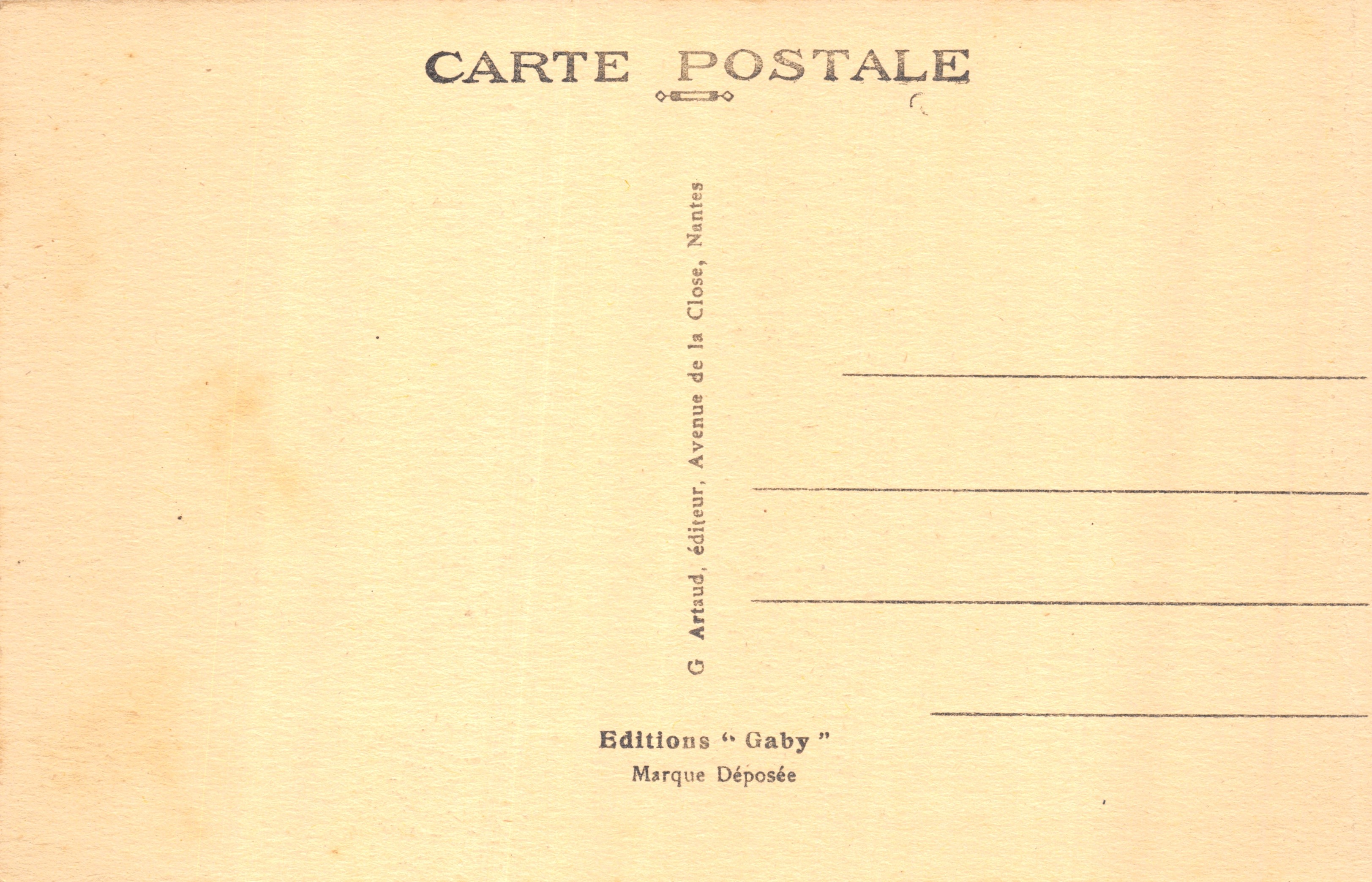 La Baule (L.-I.) — Het Casino — uitgever SABY, nr. 434 — Achterkant