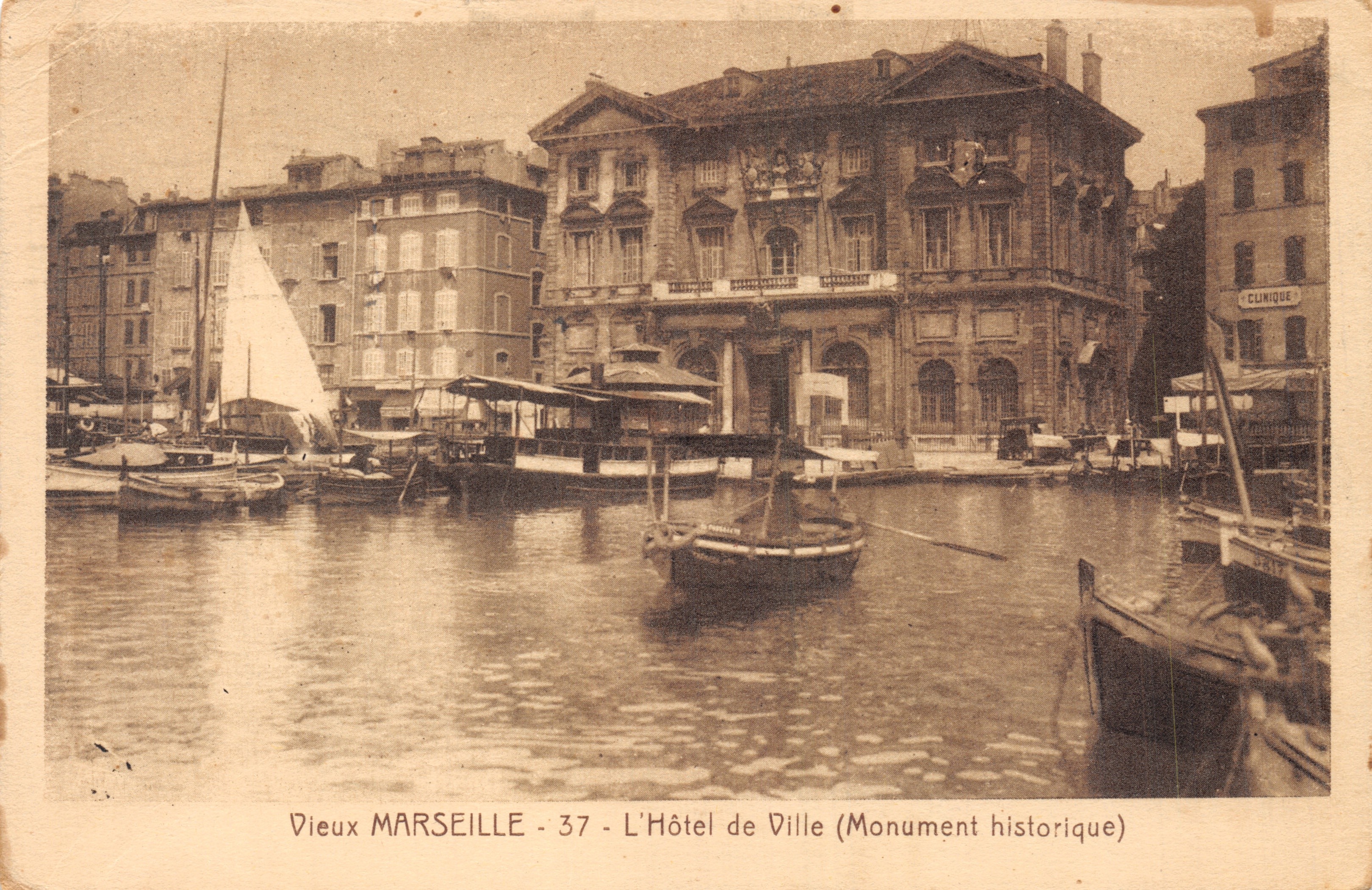 Vecchia MARSEILLE - 37 - L'Hotel de Ville (Monumento storico) — Edizione artistica A. Tardy