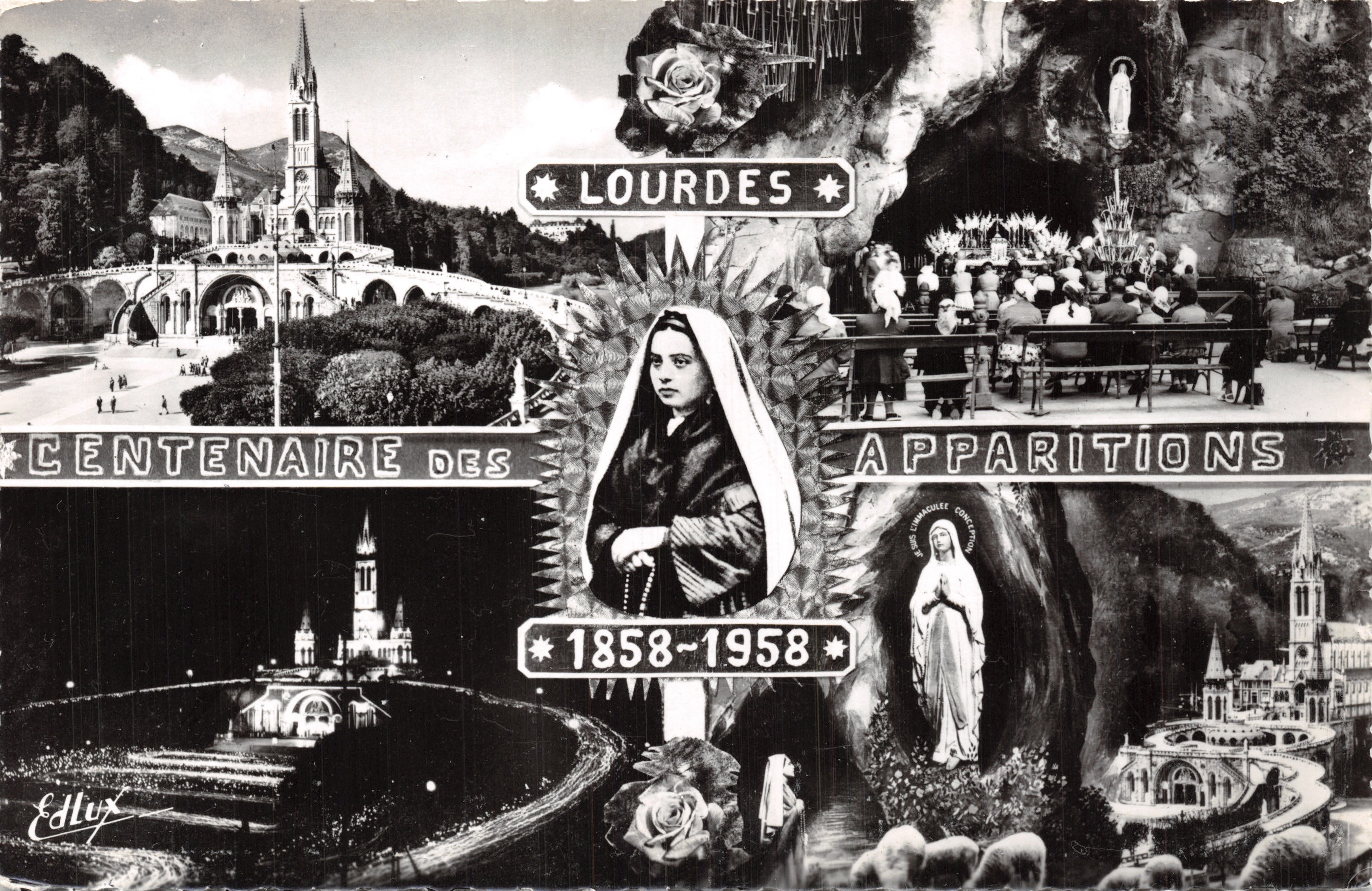 Lourdes — Centenario delle Apparizioni 1858-1958 — Editore Edlux