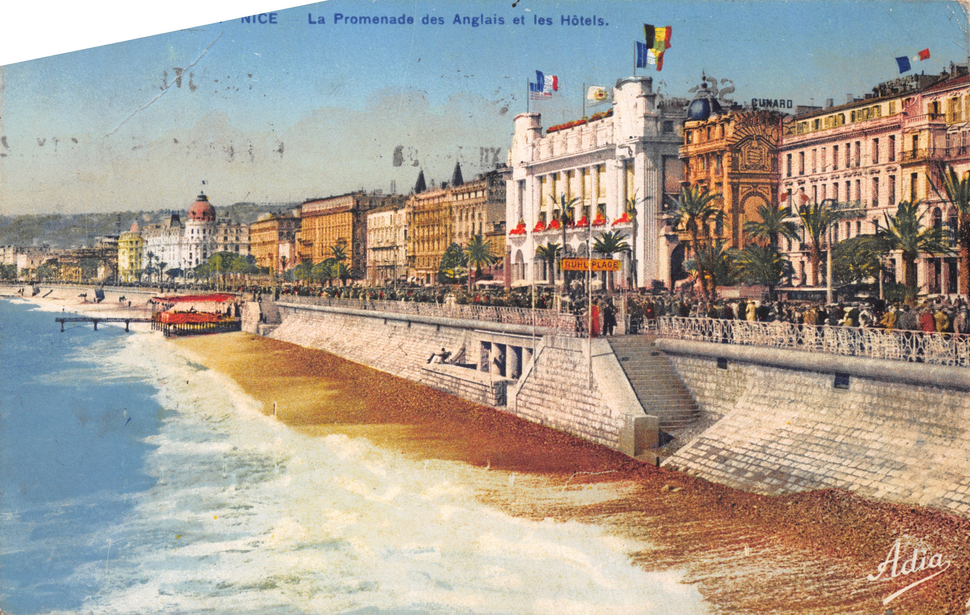 Nice — De Promenade des Anglais en de hotels — uitgever Adia, n°32