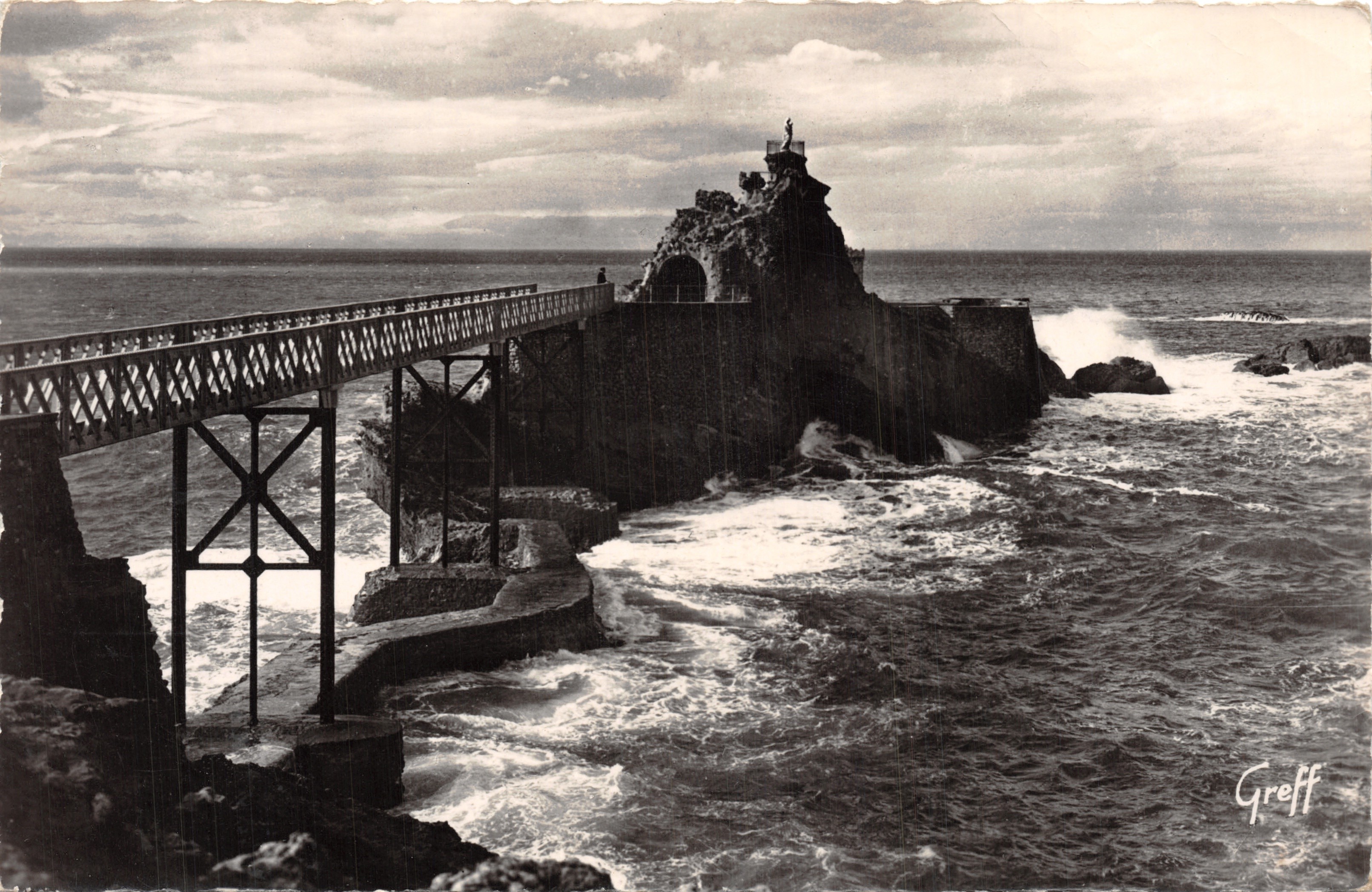 El Rocher de la Virgen — Bayonne — Editor Greff, S.E.R.P., Éditions B. Paris