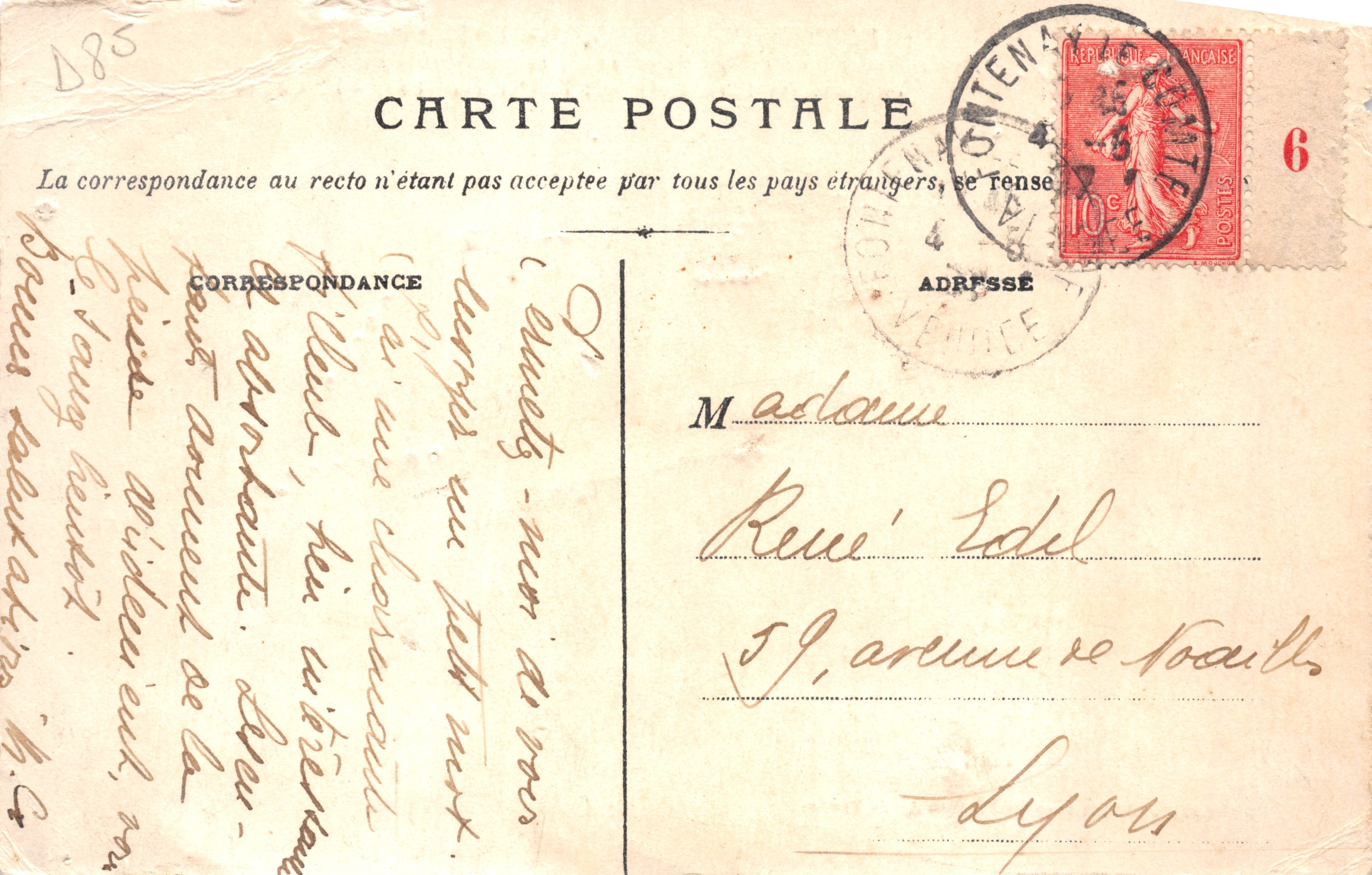 Fontenay-le-Comte — Vista del Ponte delle Sardine (lato nord) — Editore: H. Dutate phot. (ottenuto con le Placche As de Trèfle) n°7 — Verso