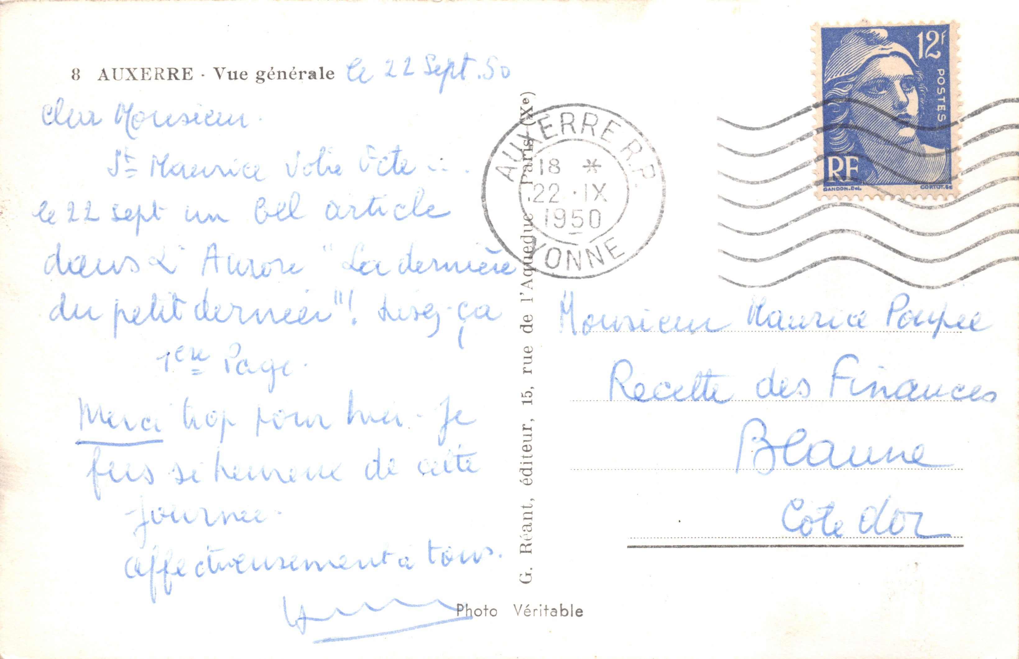 Auxerre — Vista general — Editor MAGE — Reverso