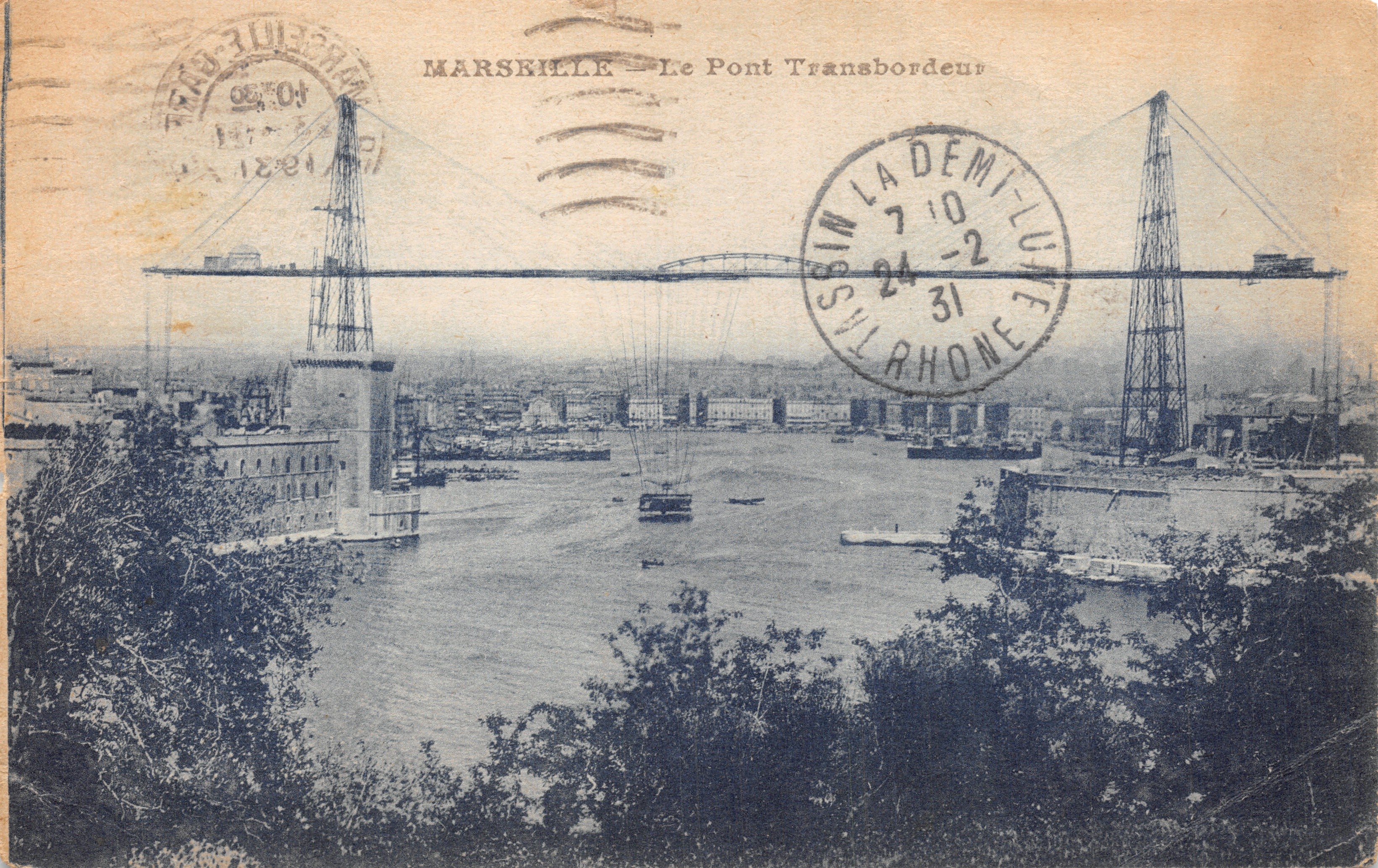 Marseille — Le Pont Transbordeur — éditeur imprimeur non visible