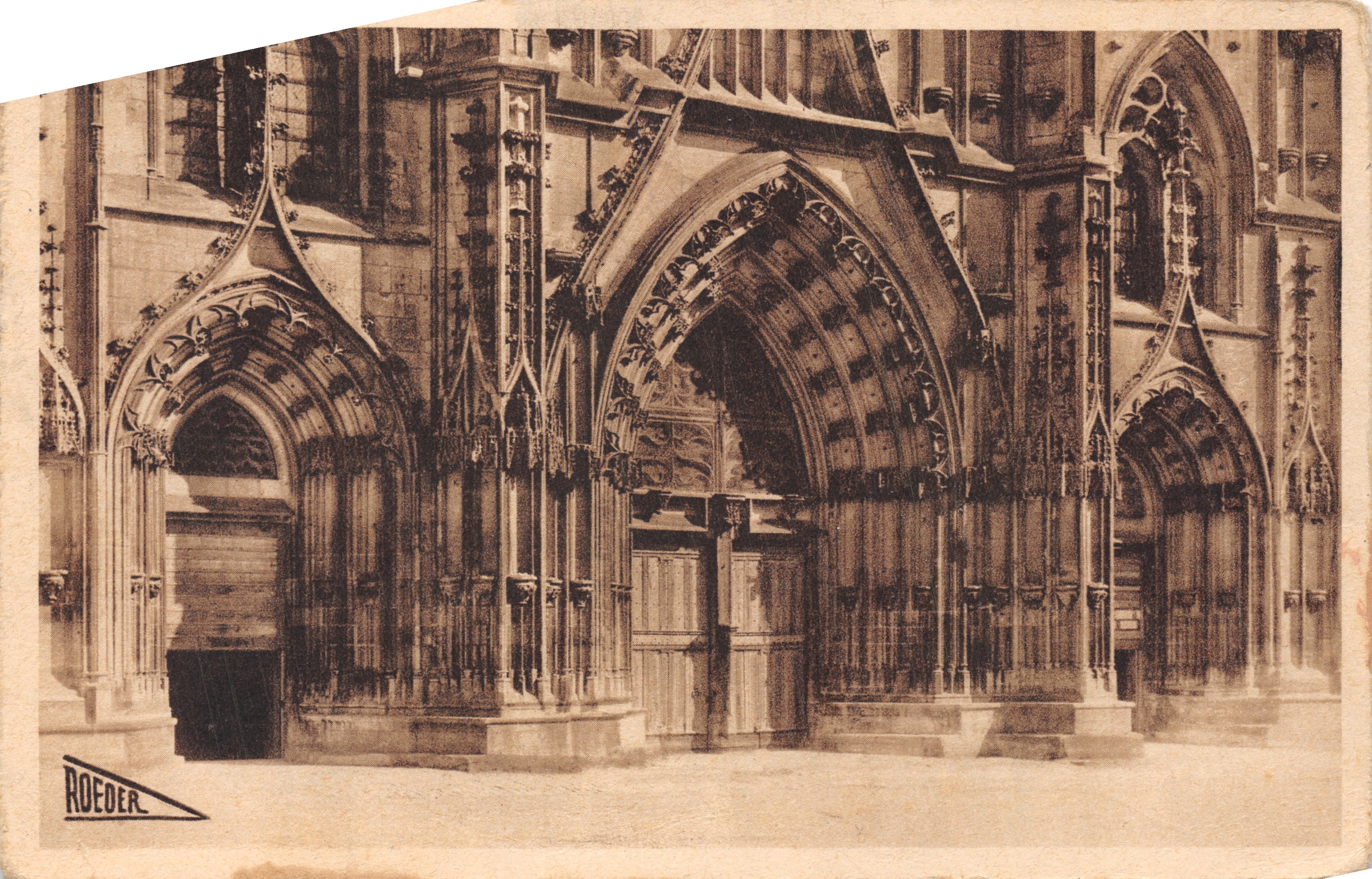 Toul — Poort van de Kathedraal — Kunstuitgave V. Roeder