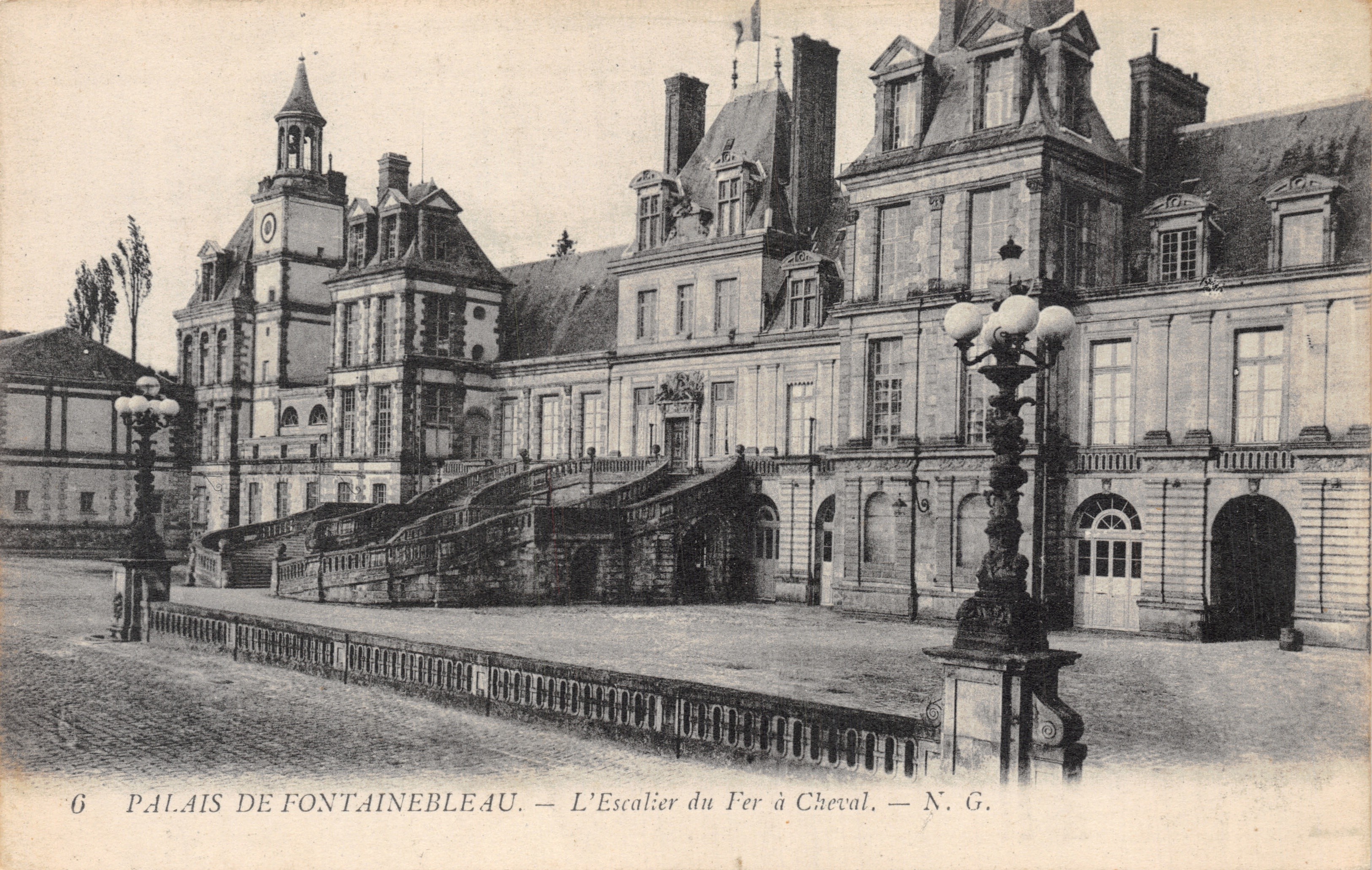 Palace of Fontainebleau — The Iron Horse Staircase — N.G