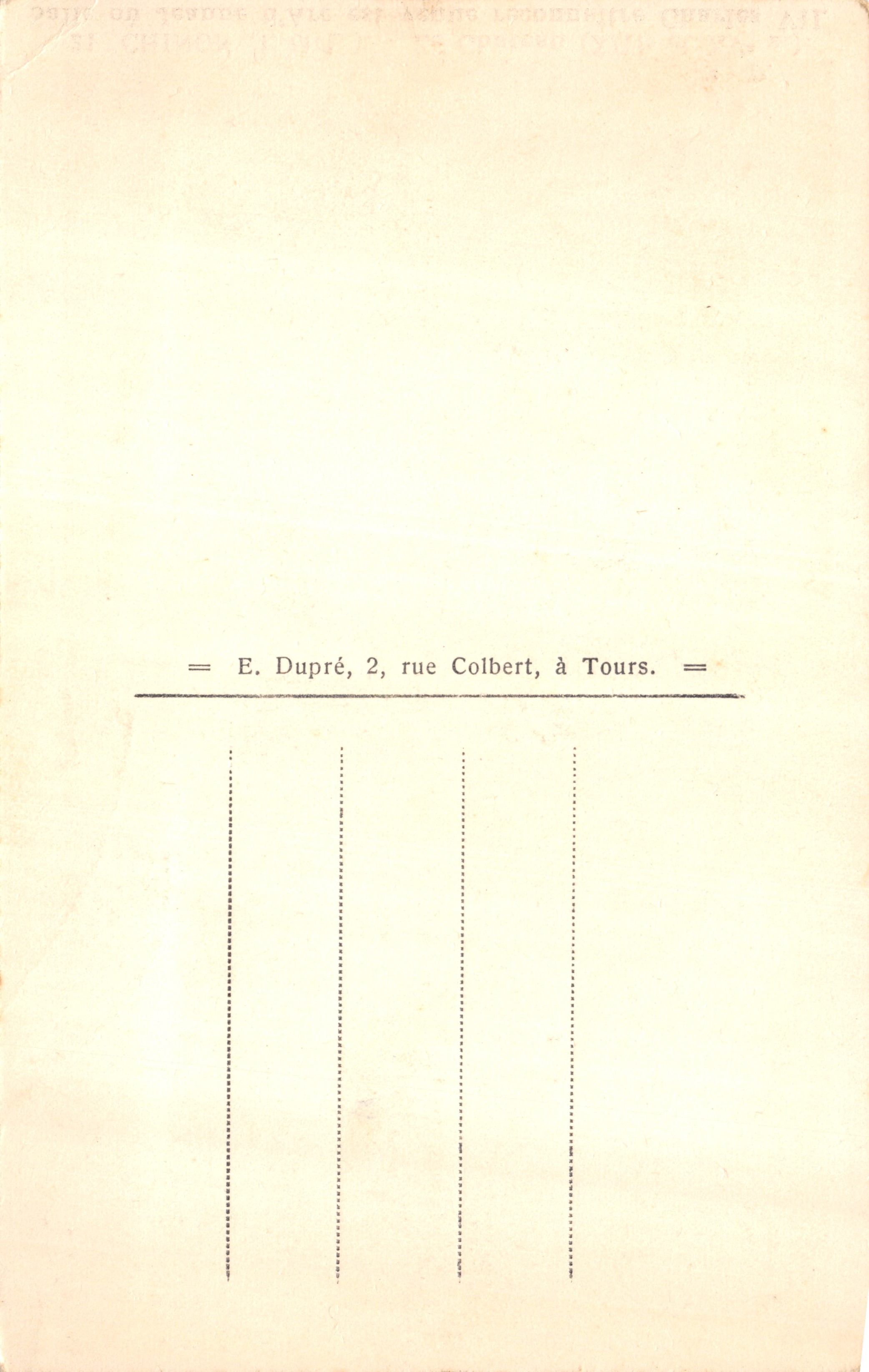 Chinon (Indre-et-Loire) — Le Château (XIIIe et XVe s.) — Salle où Jeanne d'Arc est venue reconnaître Charles VII — éditeur A.P. n°21 — Achterkant