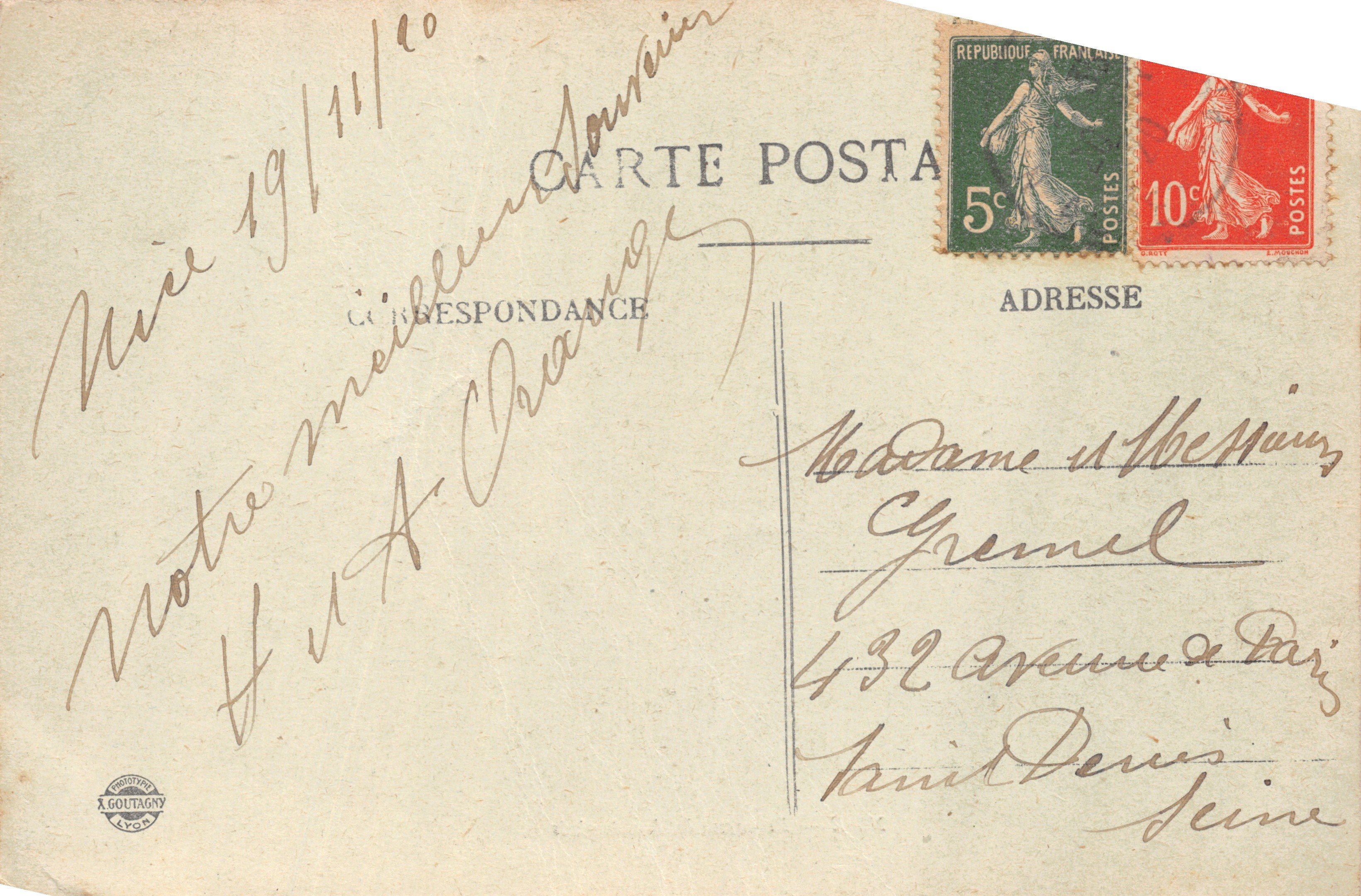NICE — Promenade des Anglais — editor A. GOUTAGNY LYON — Reverso