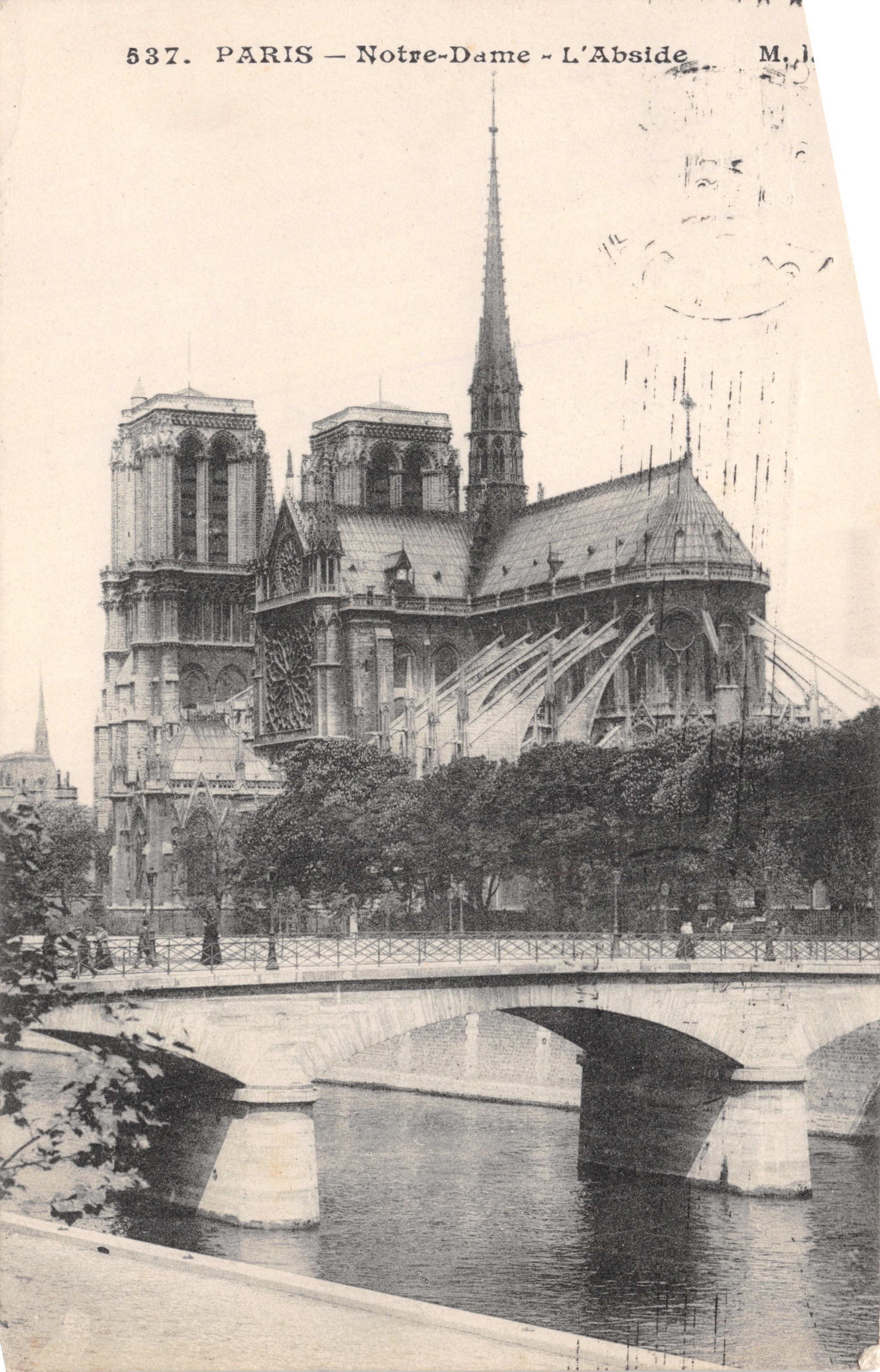PARIS — Notre-Dame — L'Apside — M.J. — n° 537