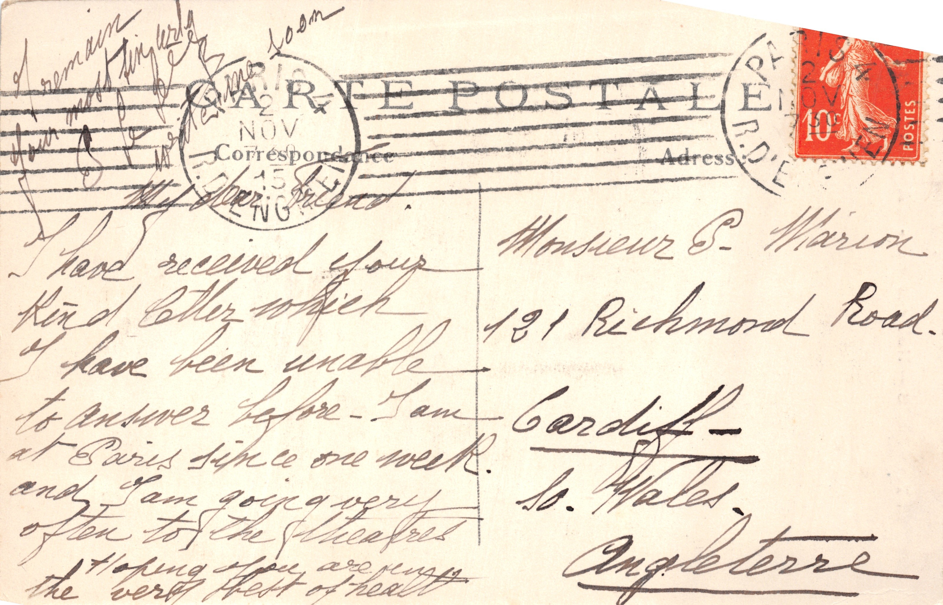 PARIS — Notre-Dame — L'Apside — M.J. — n° 537 — Verso