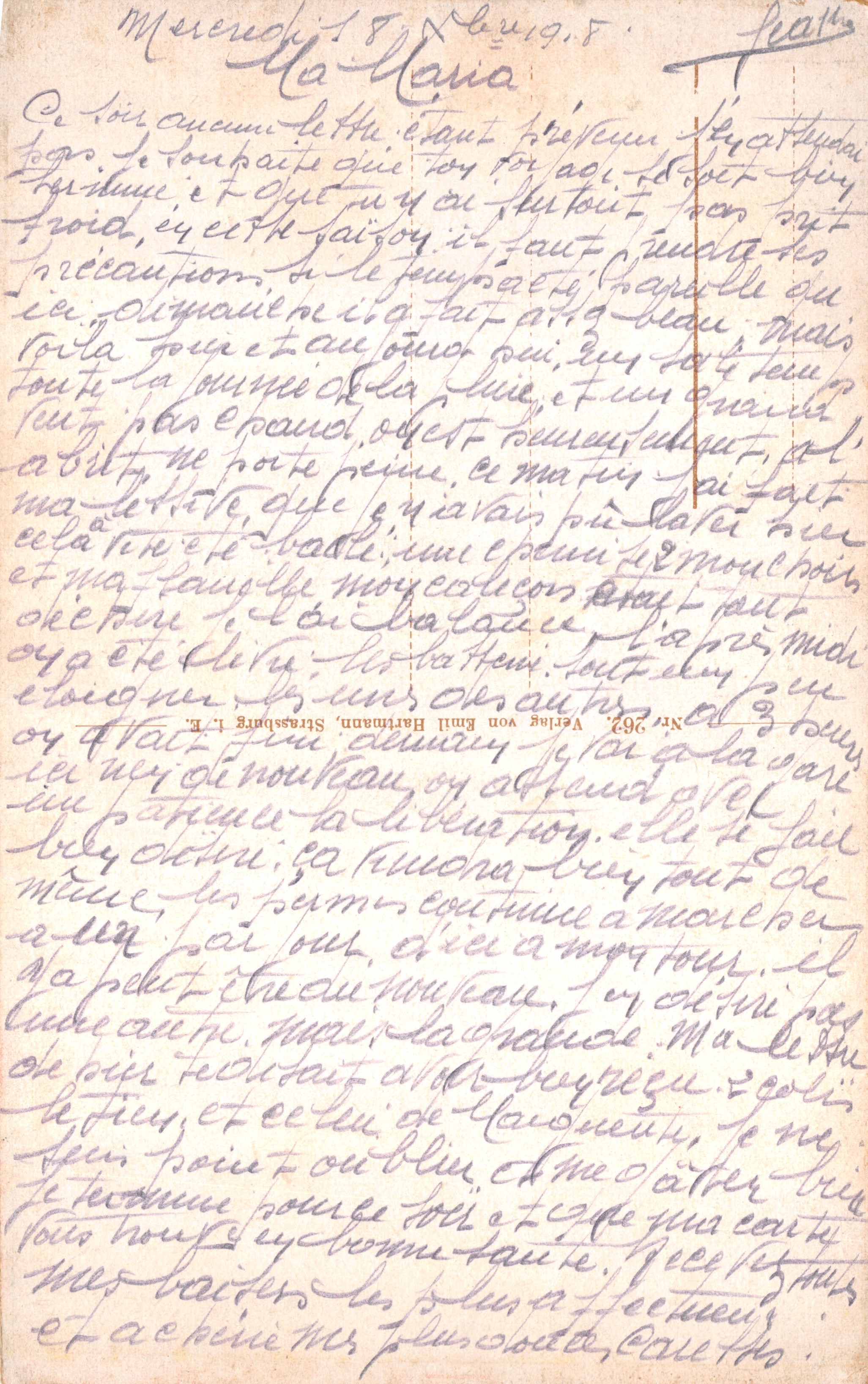 Strasbourg i. E. — La Cathédrale — éditeur Verlag von Emil Hartmann, n° 963 — Reverso