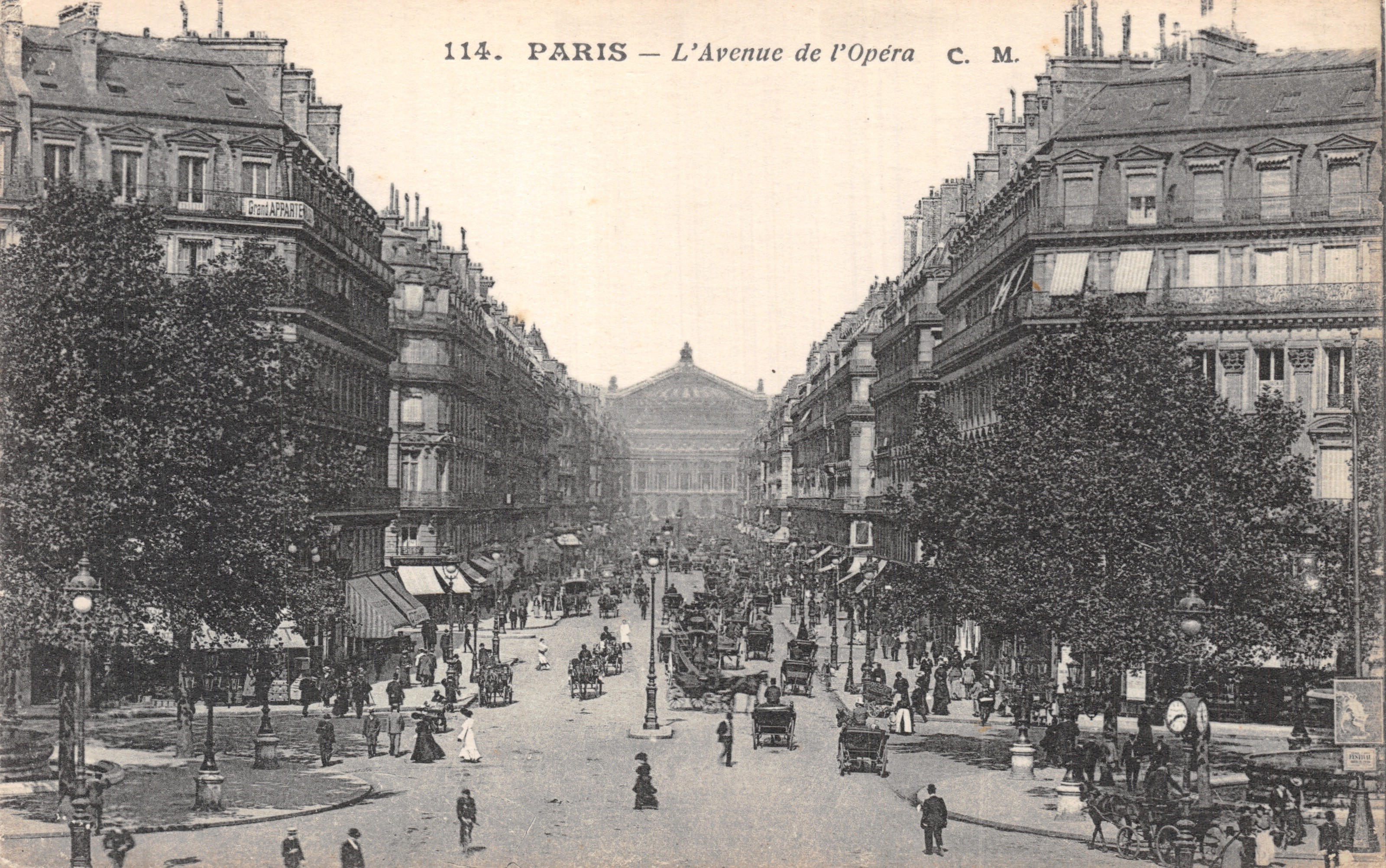 Paris — L'Avenue de l'Opéra — C.M. — n°114