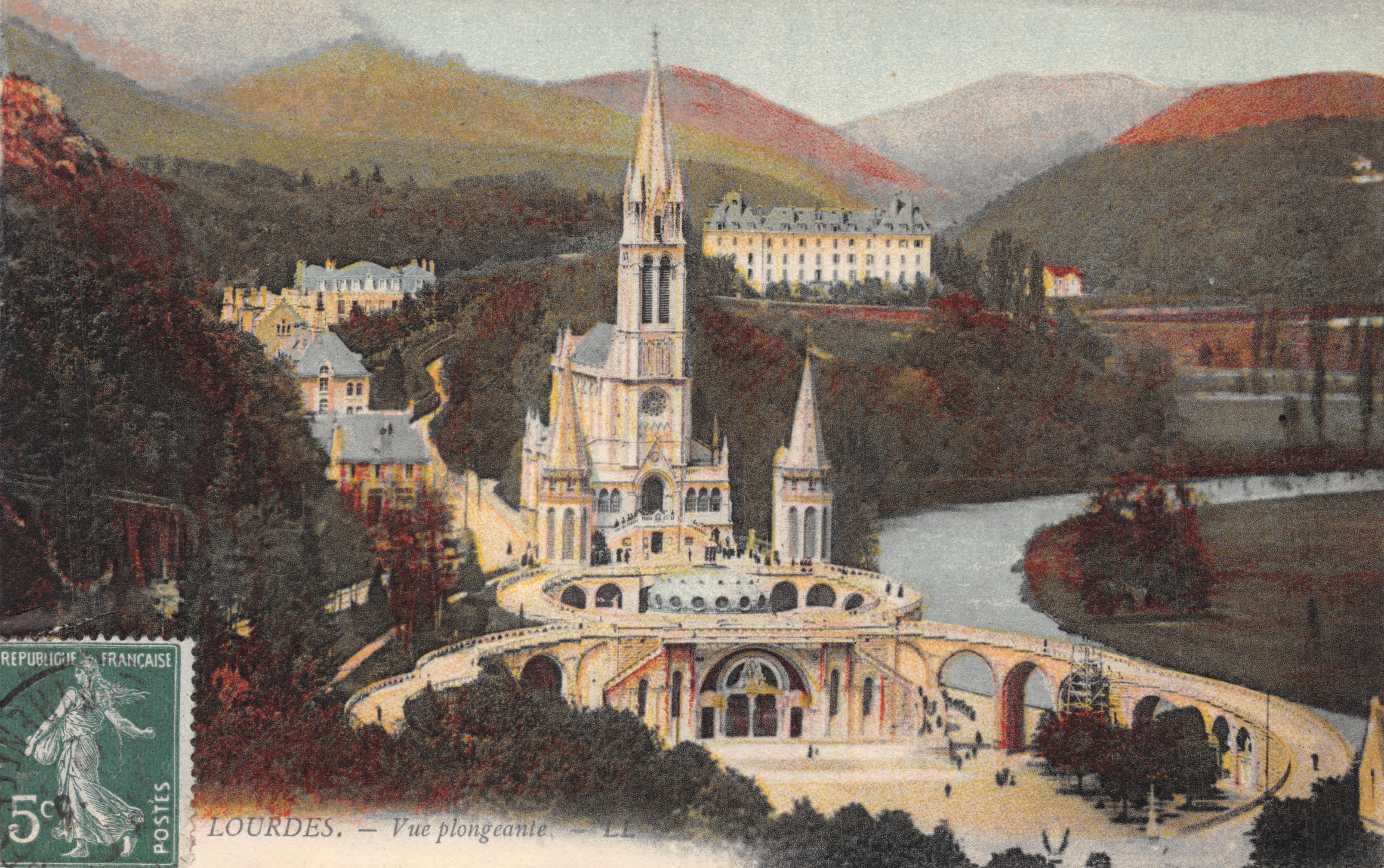 Lourdes — Vista aerea — Editore LL