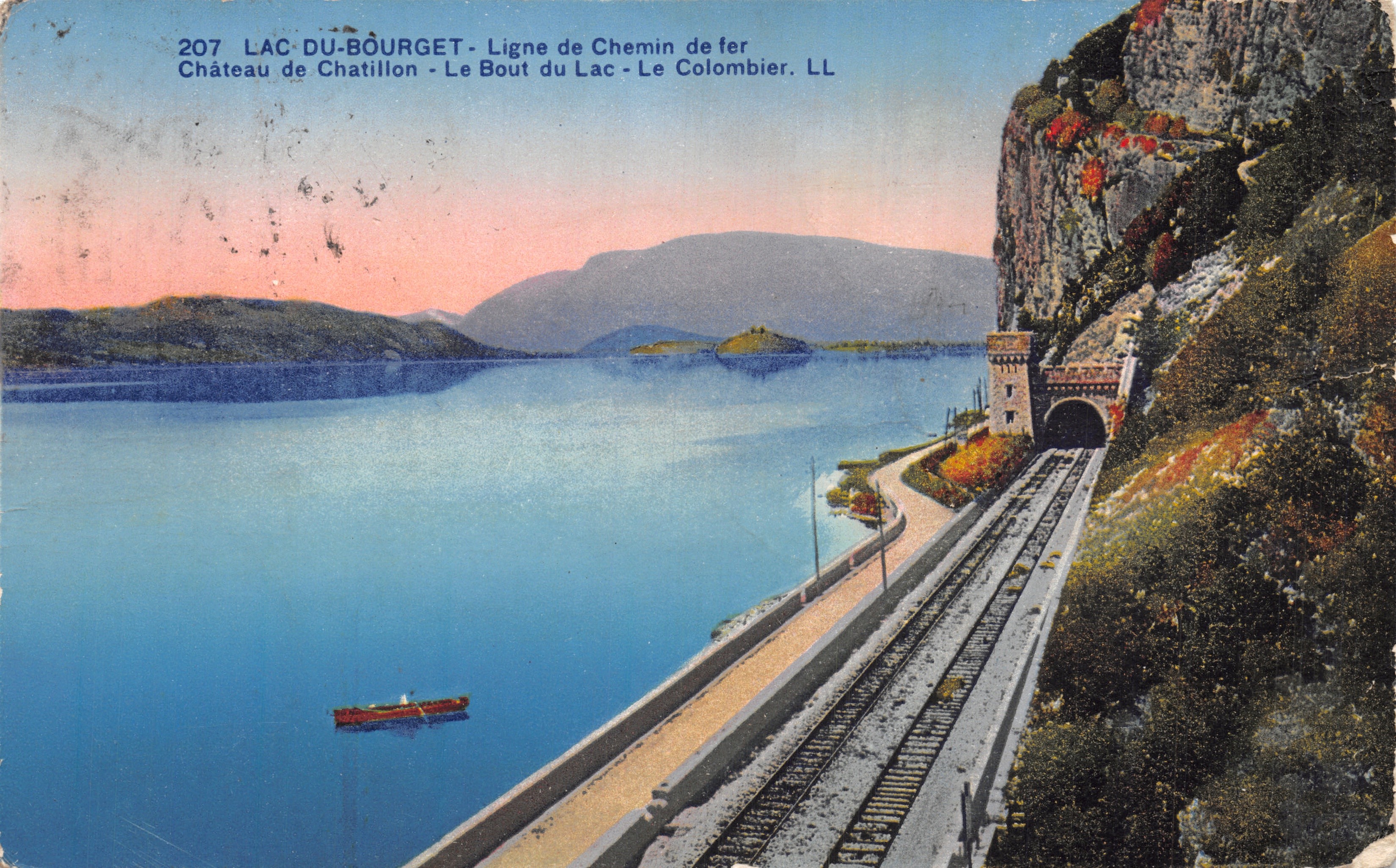 Lac du Bourget — Vue du tunnel du Chemin de fer du Lac - LL n°207