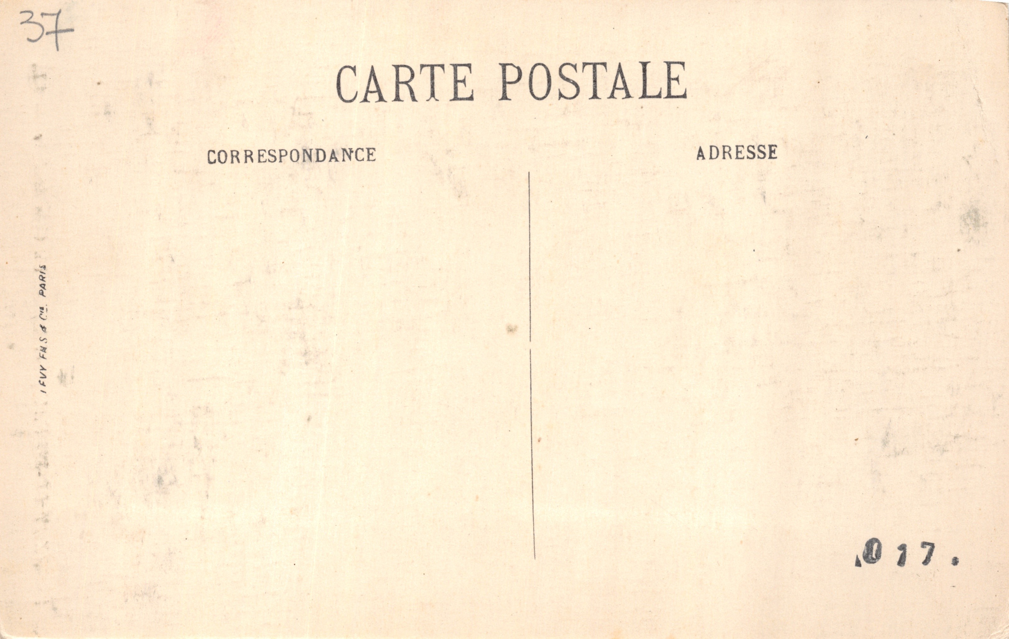 Azay-le-Rideau (Indre-et-Loire) — Un rincón del parque — LL. n°10 — Reverso