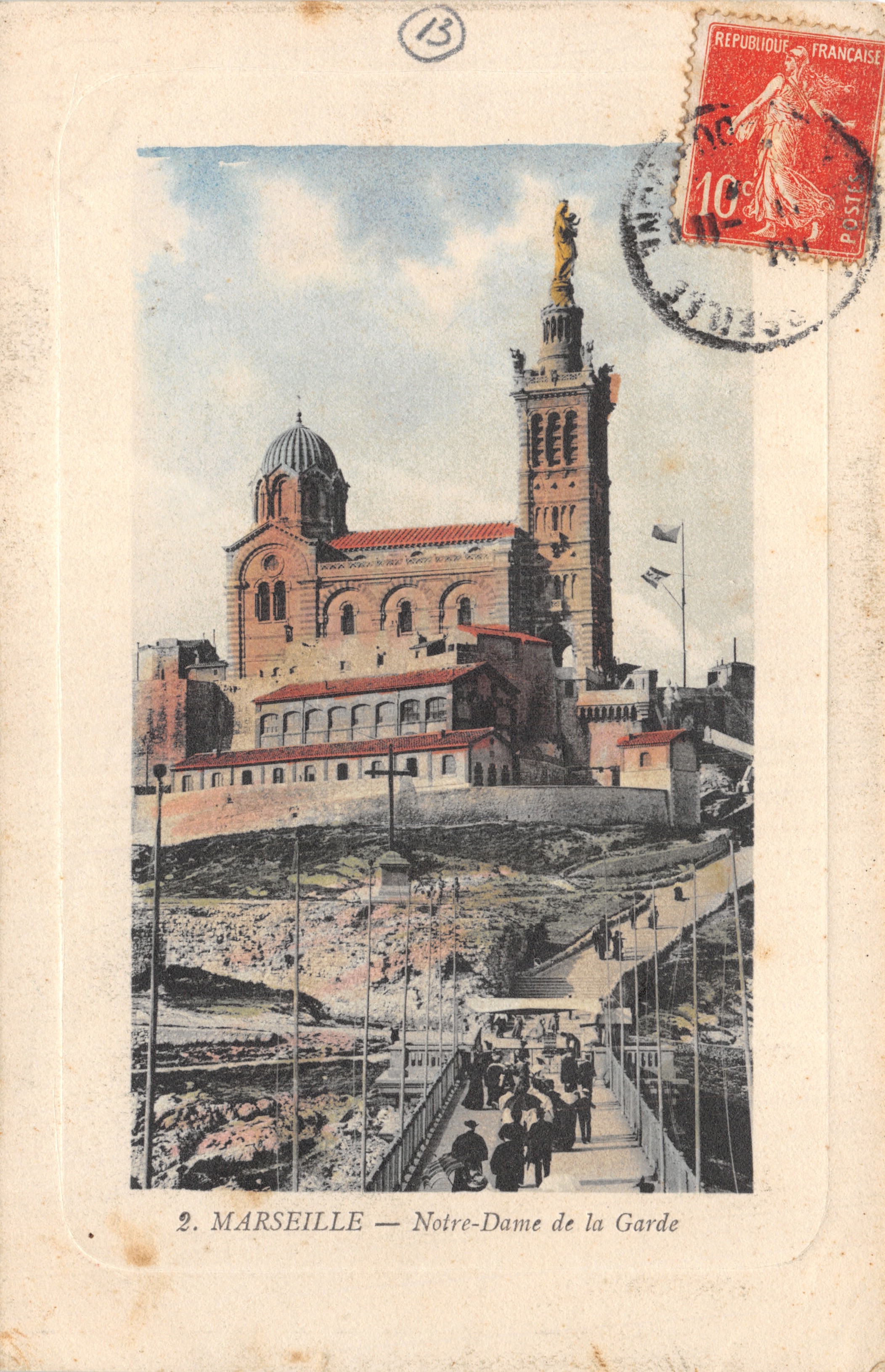 Marseille — Notre-Dame de la Garde — uitgever niet zichtbaar, serie nummer 2