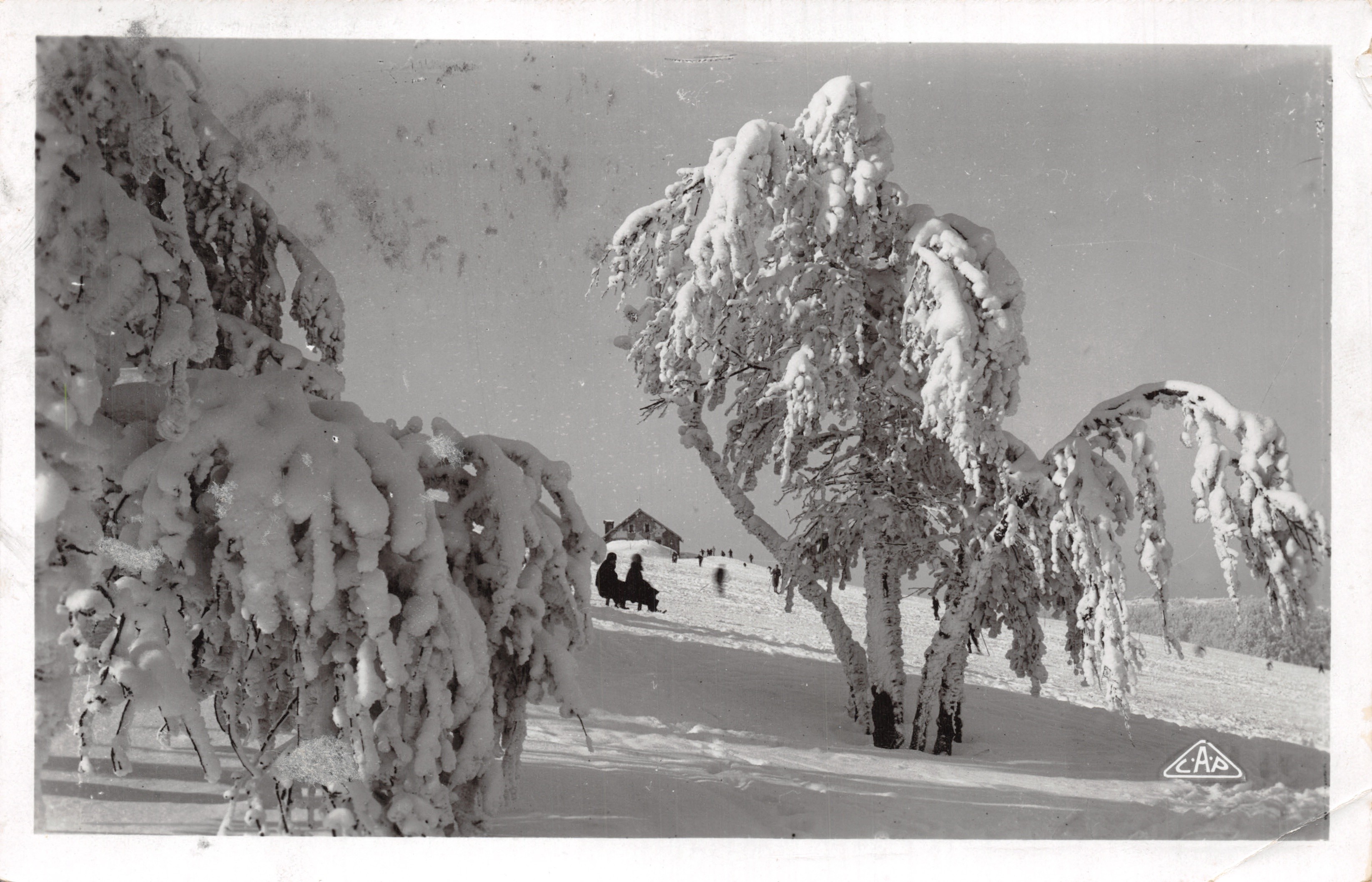 Gérandner - La Schlucht (alt. 1159 m.) — Effet de neige — éditeur «Real-Photo» G. A. P. Strasbourg